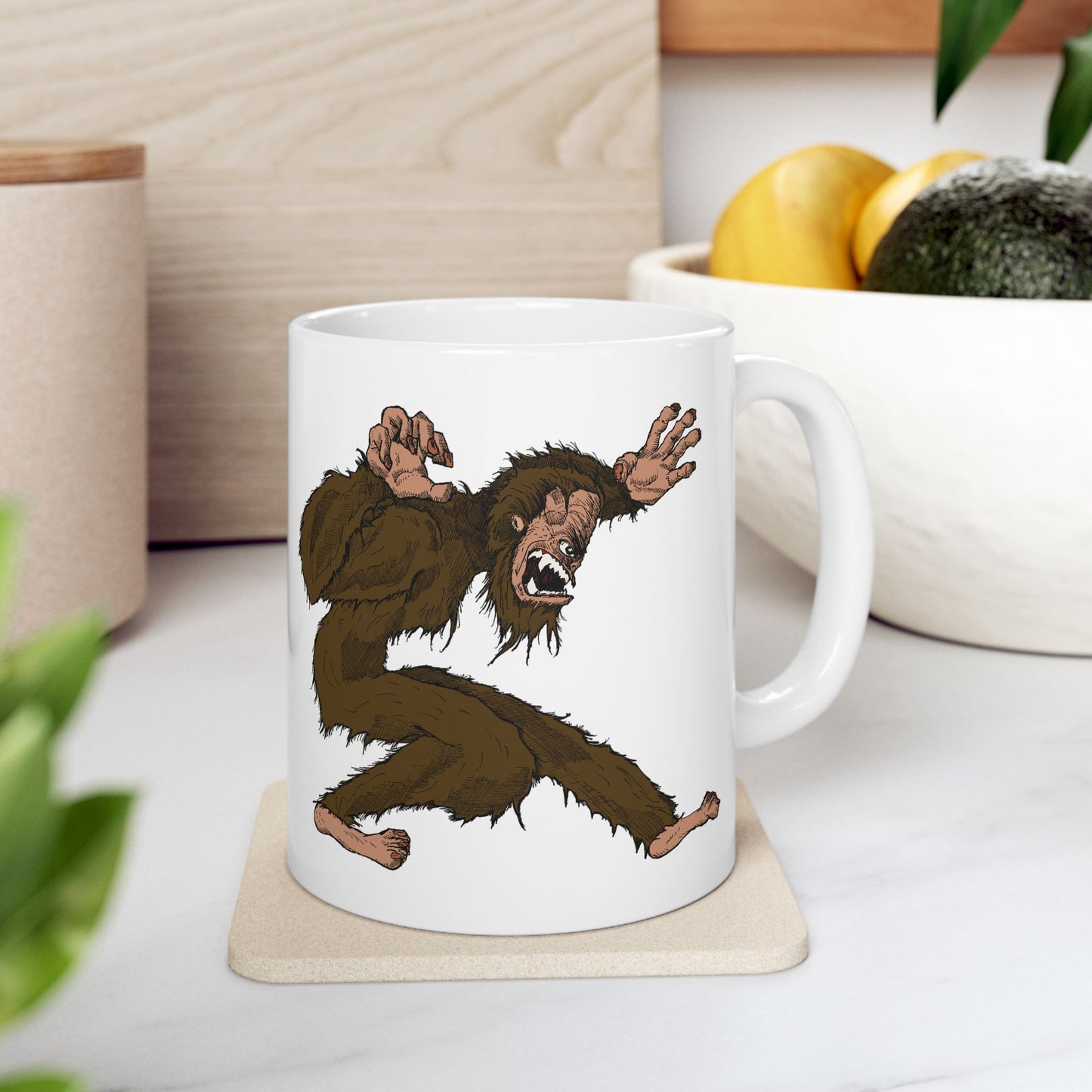 Berserker Bigfoot Ceramic Mug, (11oz)