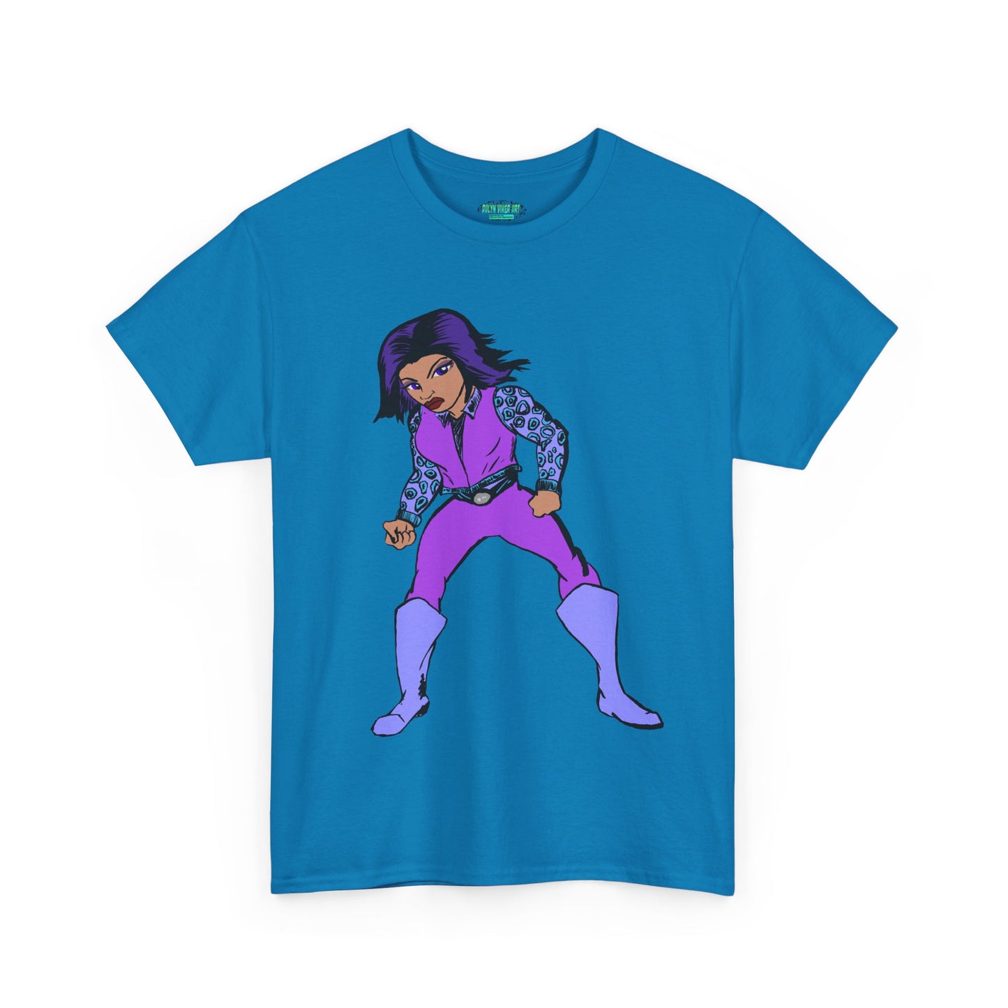 Retro Cartoon Hero Woman Character Unisex Heavy Cotton Tee, Vintage Graphic Tee, Fun T-Shirt, Gift for Fans, Casual Wear, Everyday Tee