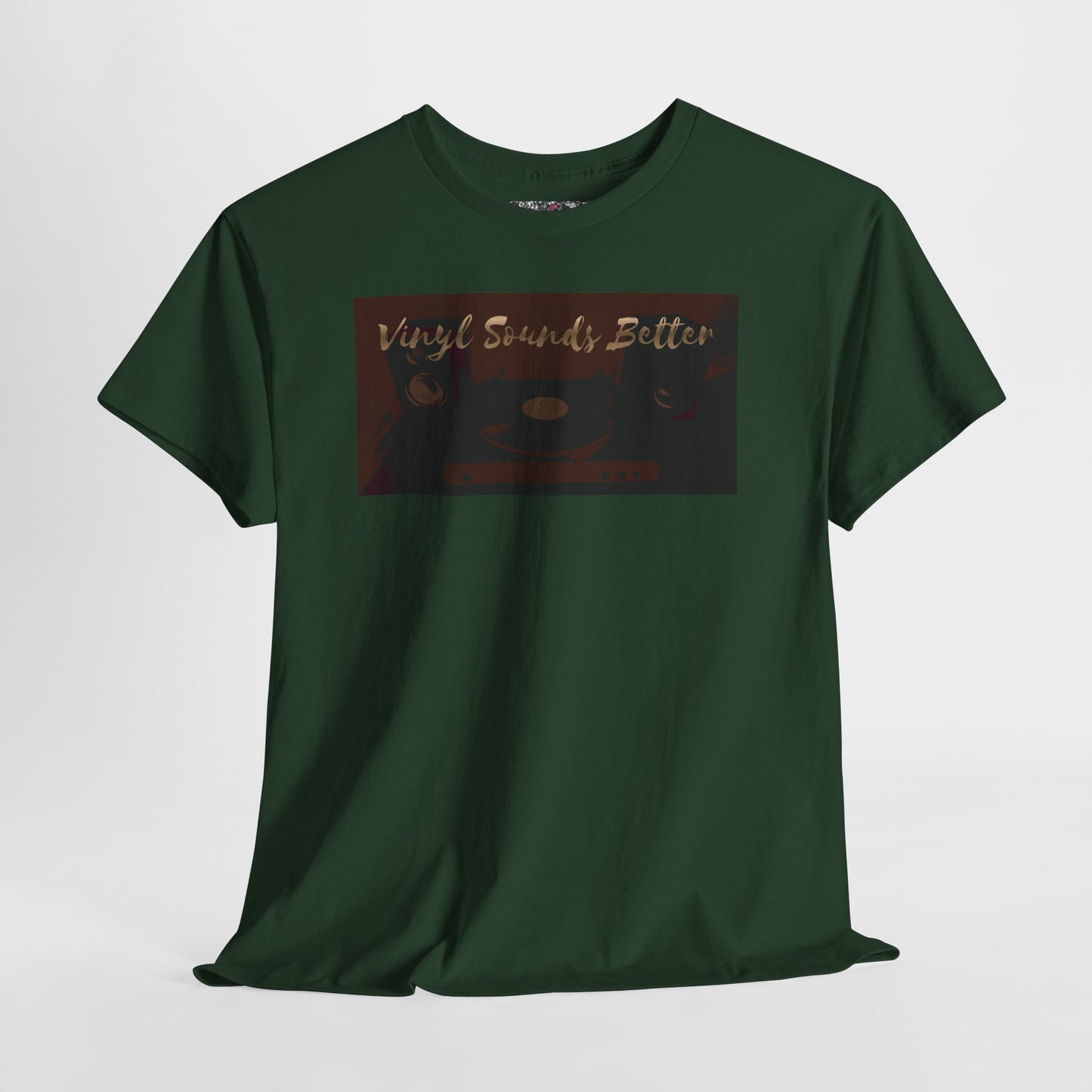 Vinyl Sounds Better T-Shirt — Retro Record Player Tee for Music Lovers