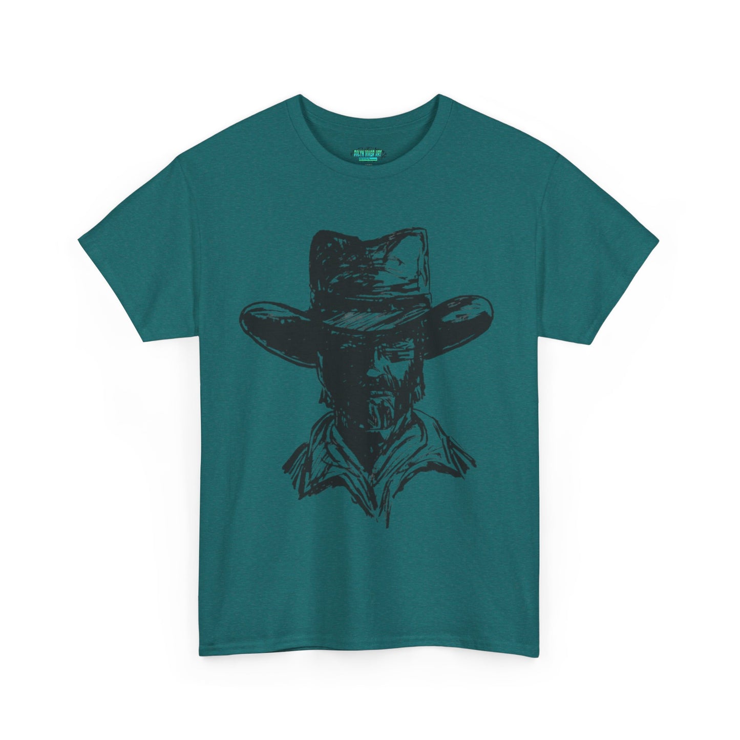 Rustic Cowboy Graphic Unisex Heavy Cotton Tee
