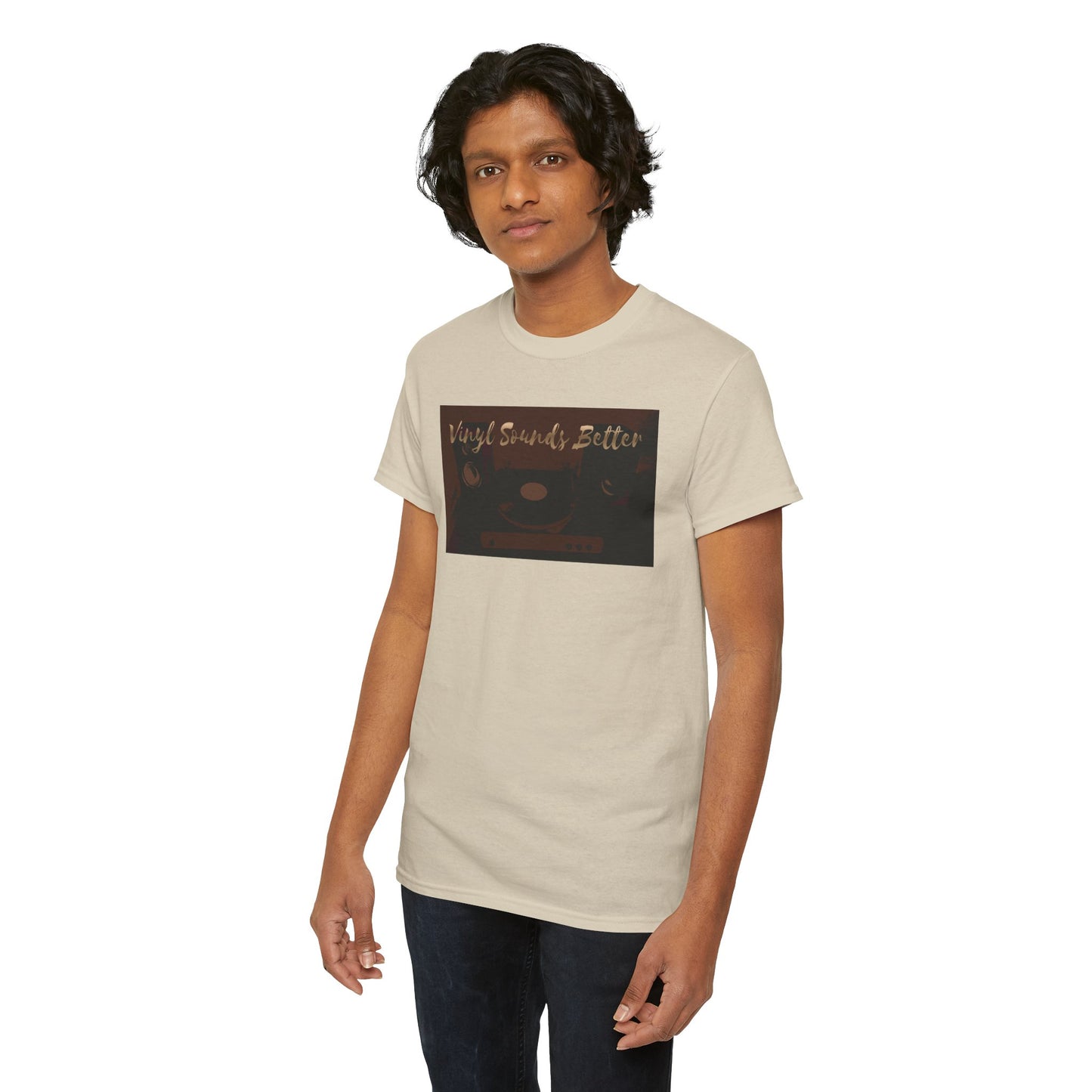 Vinyl Sounds Better T-Shirt — Retro Record Player Tee for Music Lovers