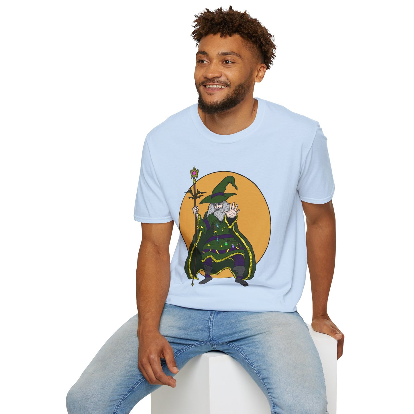 Wizard Staff Unisex T-Shirt - Magical Sorcerer Fantasy Tee