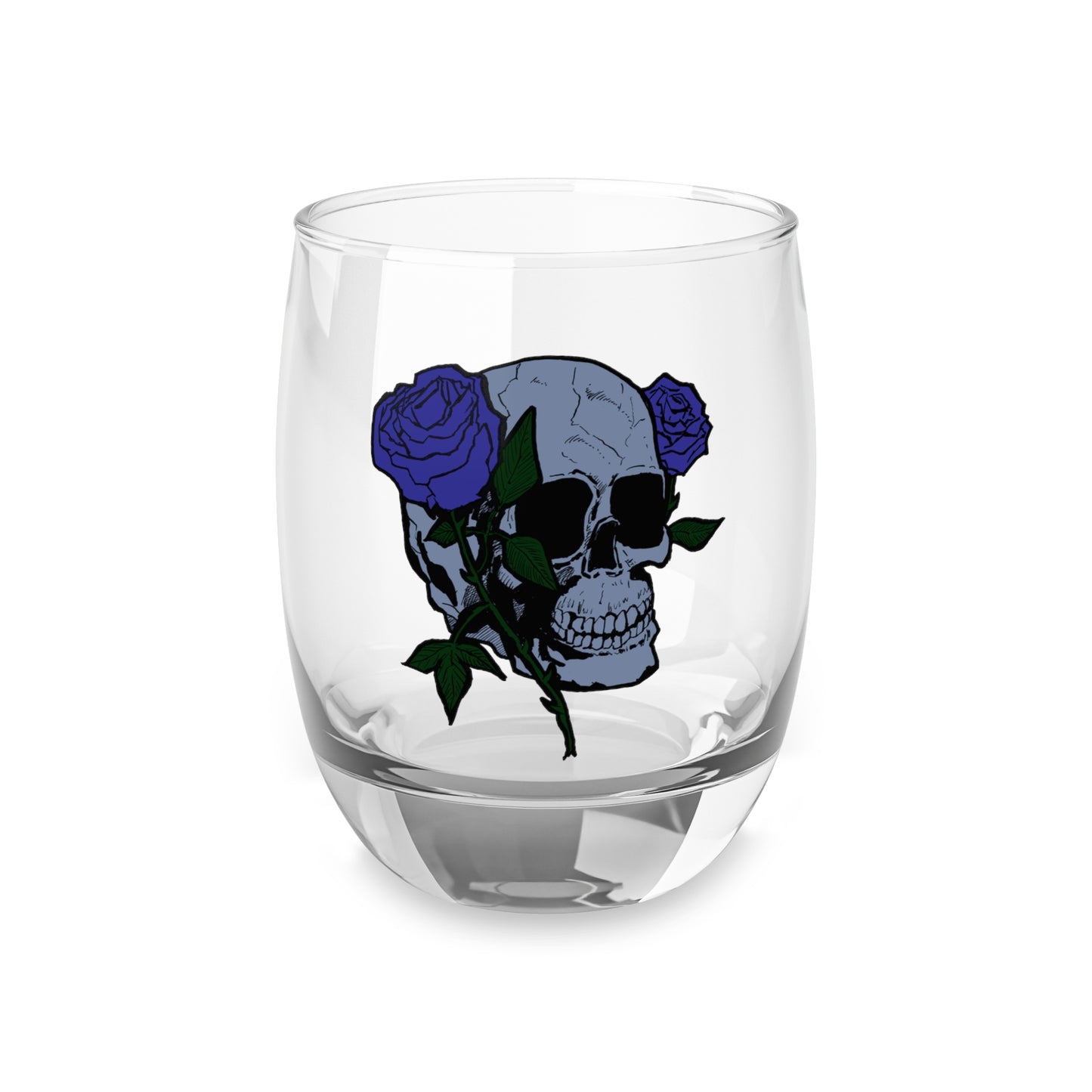 Rose Skull Whiskey Glass - Unique Barware for Cocktail Lovers