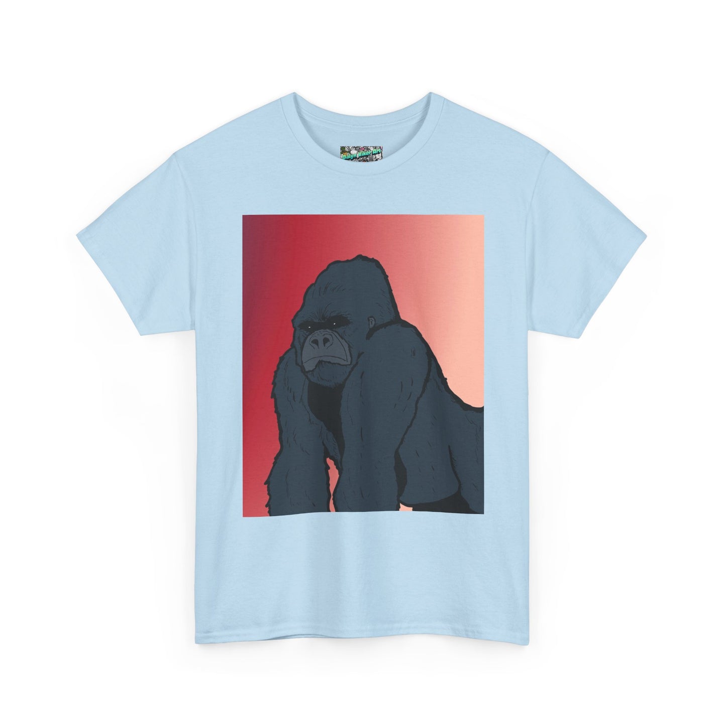 Gorilla Graphic Tee — Vintage Sunset Primate Illustration Shirt