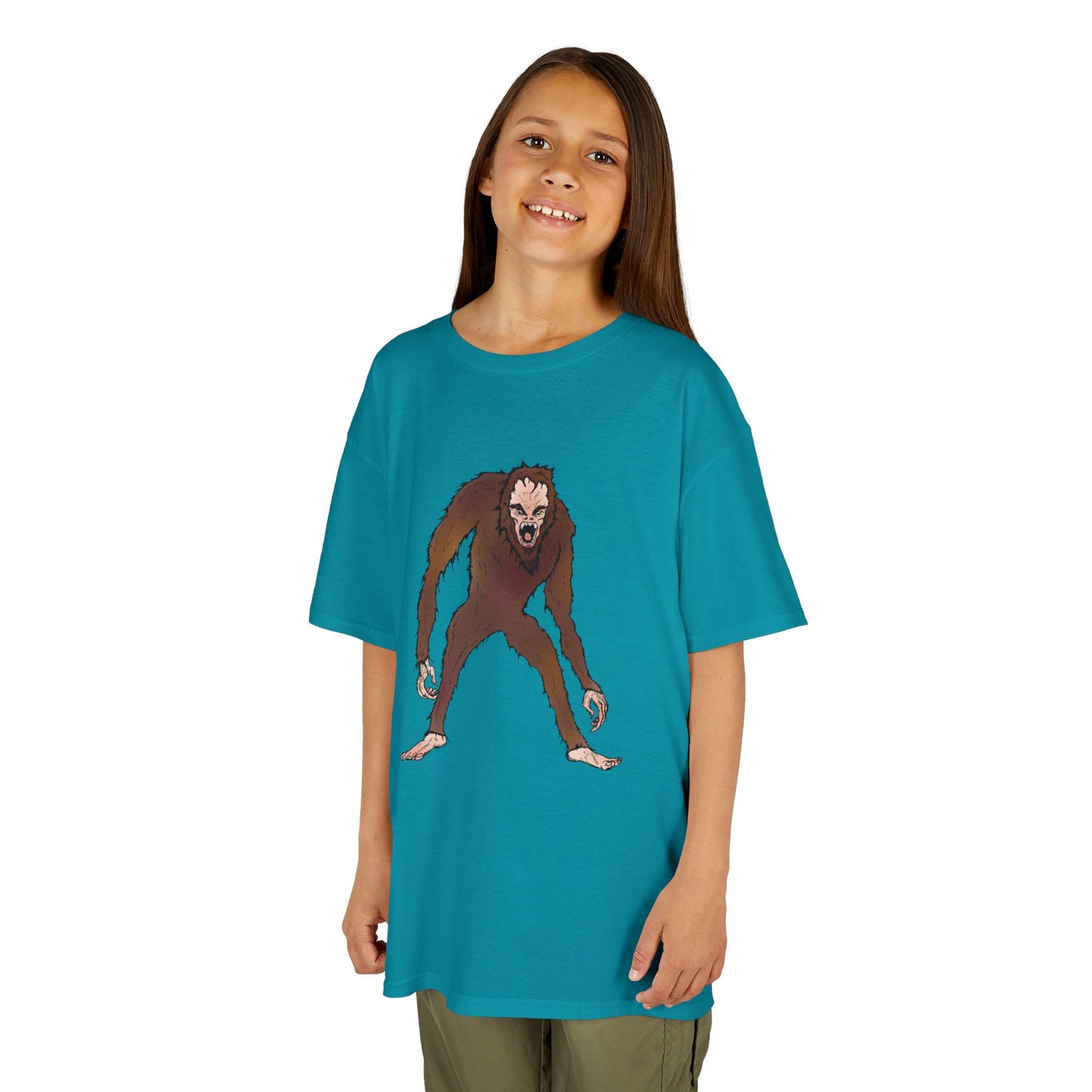 Kids Tee — Playful Sasquatch/Yeti Monster Graphic