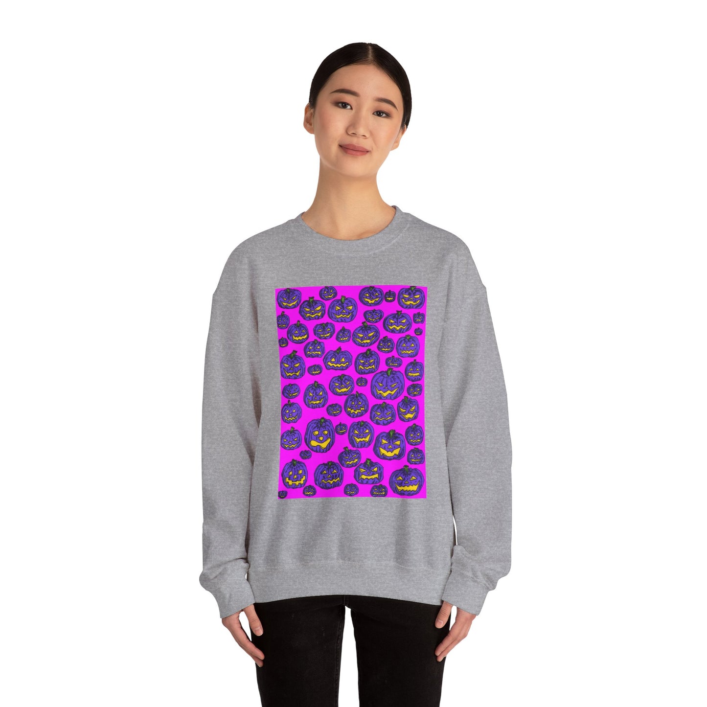 Halloween Pumpkin Crewneck Sweatshirt