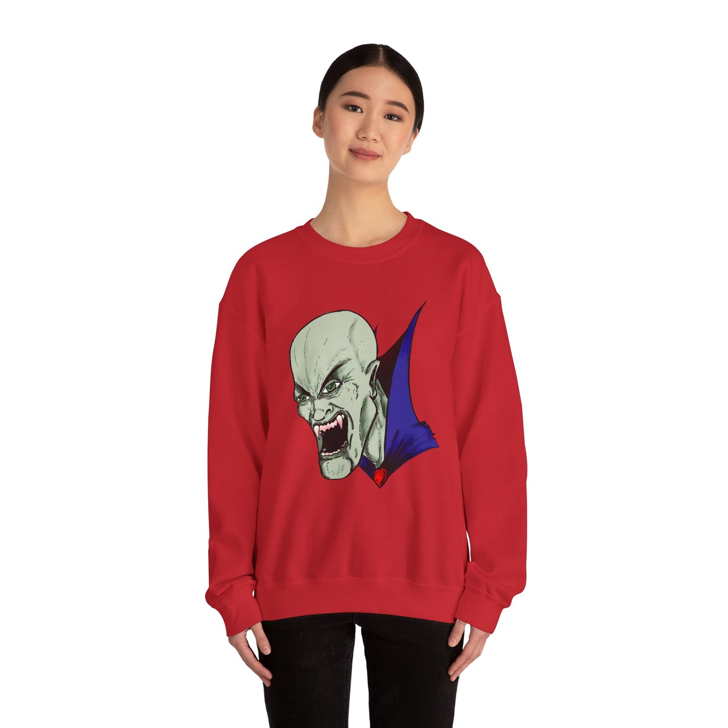 Vampire Graphic Sweatshirt for Halloween