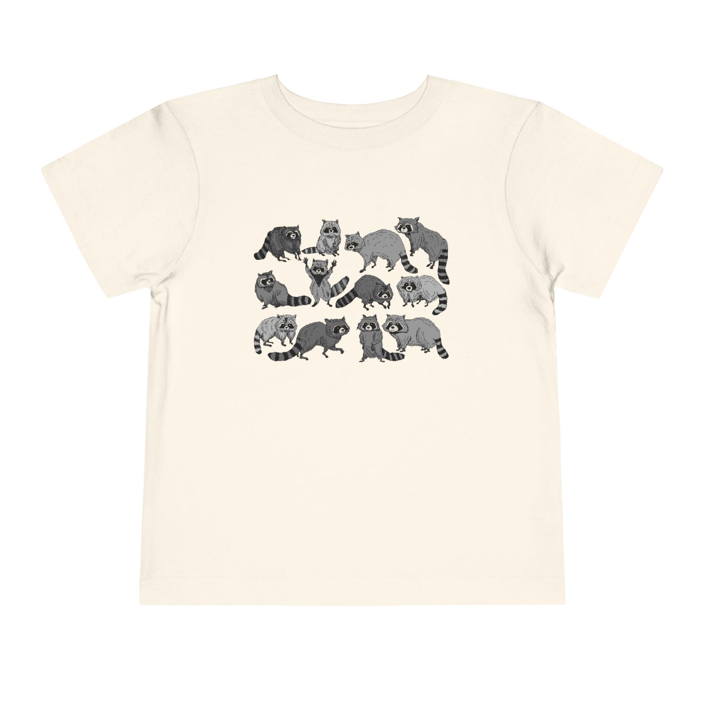 Toddler Tee — Playful Woodland Raccoon Crew Cute Kids Shirt