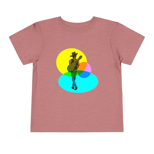 Toddler Tee — Colorful Cowboy Guitar Kids Shirt
