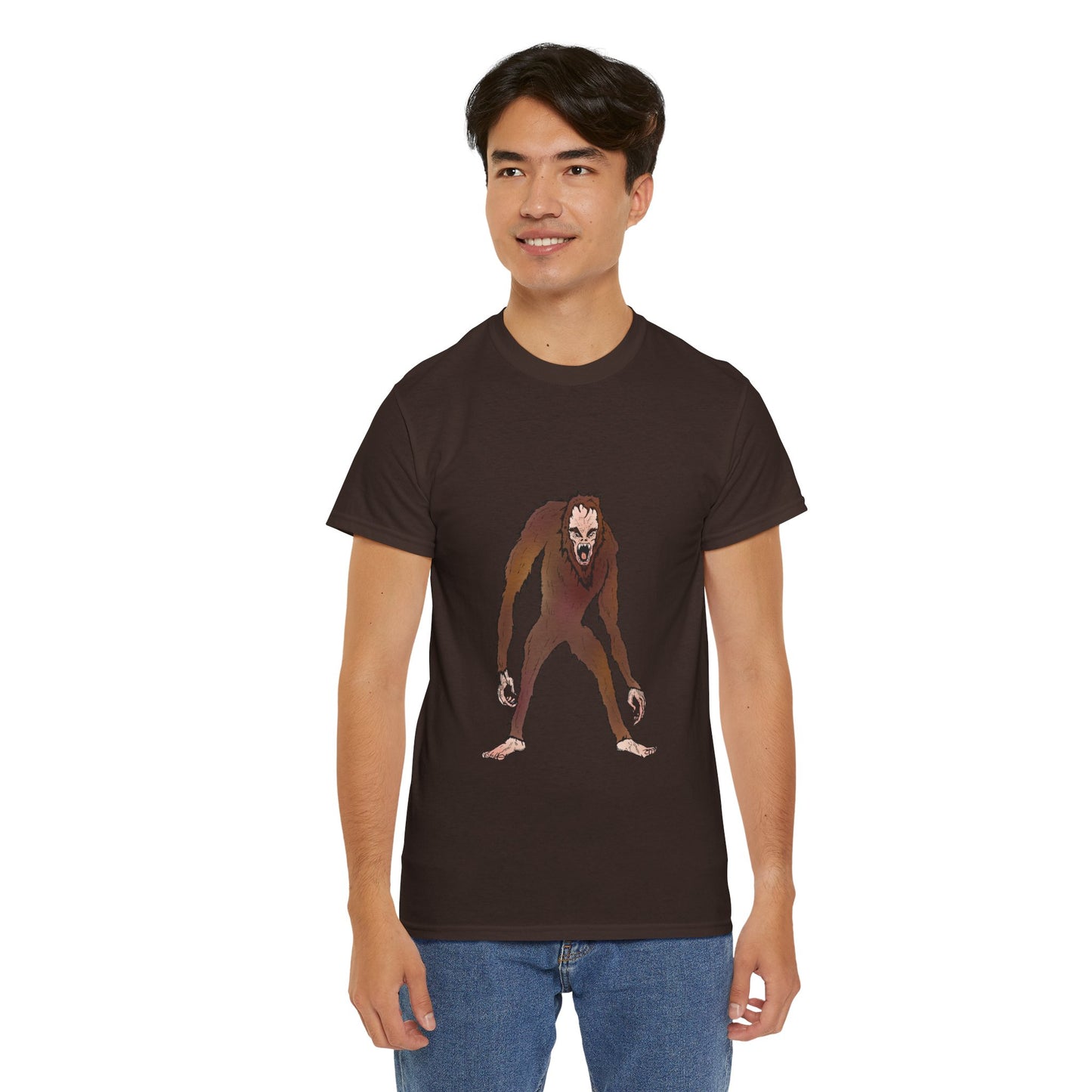 Bigfoot Sketch T‑Shirt — Retro Sasquatch Graphic Tee