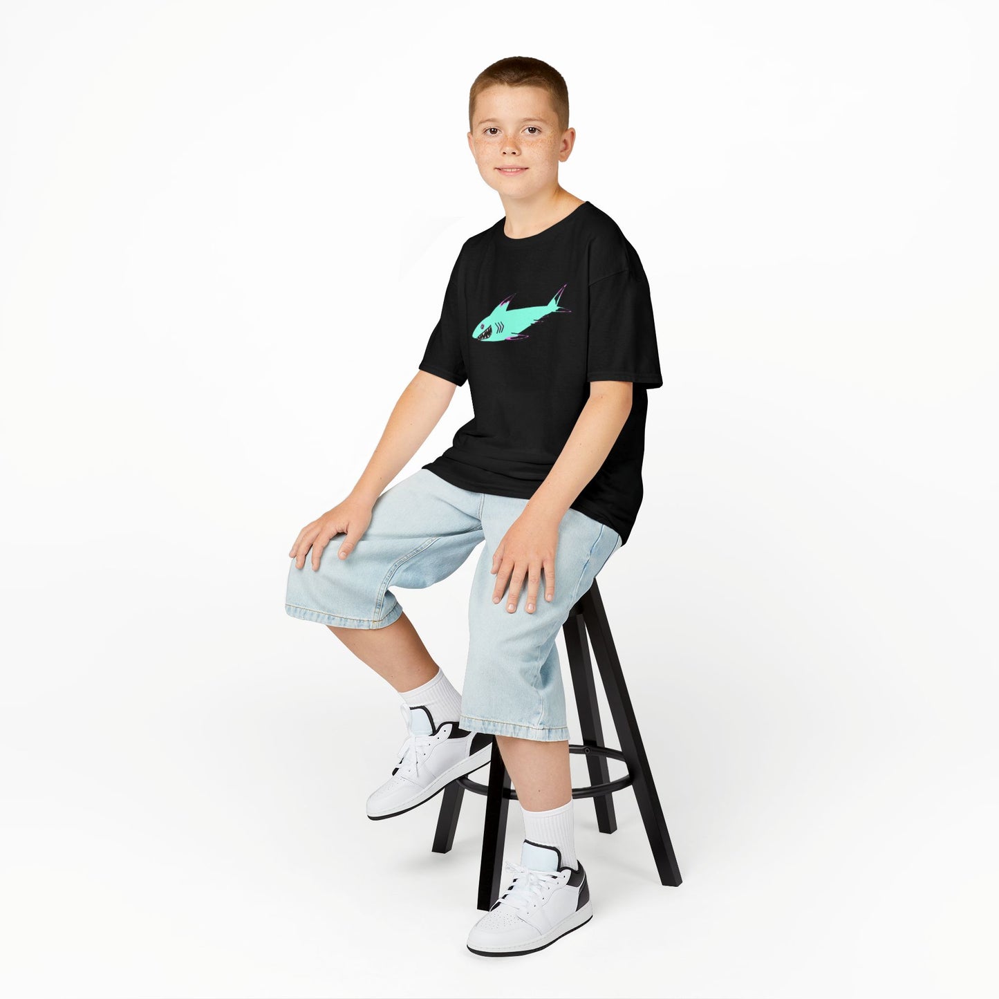 Cool Shark Kids Tee, Animal T-Shirt, Gifts for Boys, Summer Wear, Fun Graphic Tee, Birthday Gift