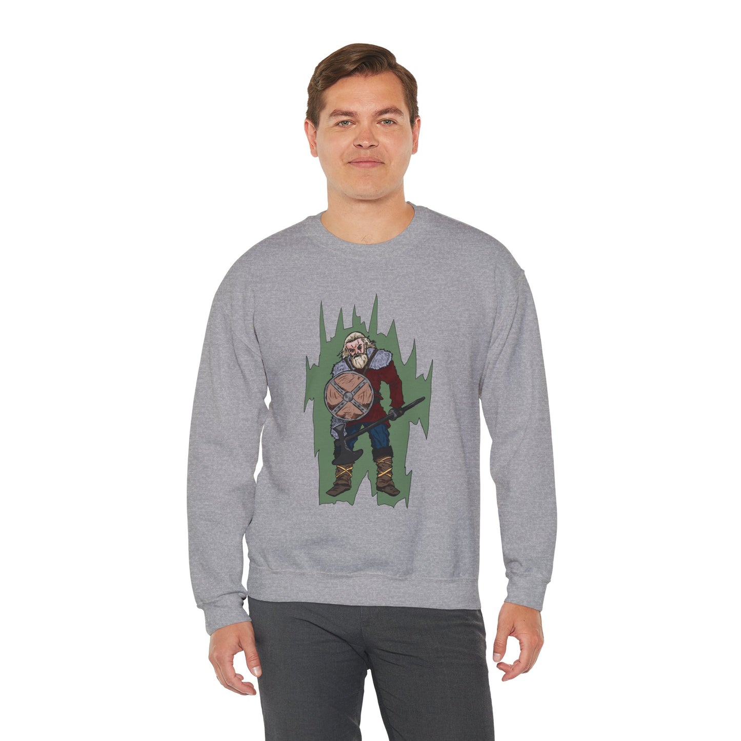 Viking Warrior Sweatshirt - Unisex Heavy Blend Crewneck