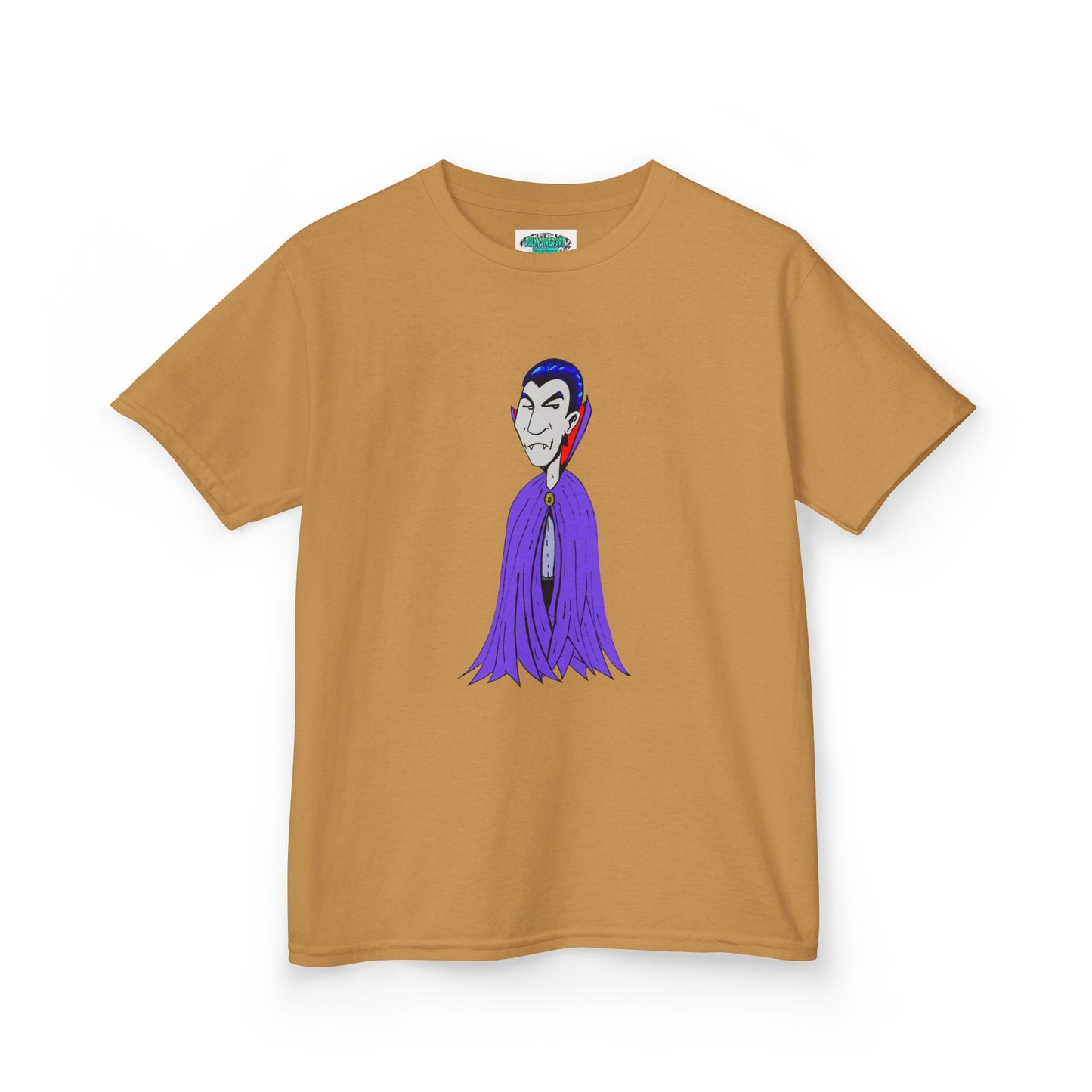 Kids Vampire T-Shirt — Cute Purple Dracula Tee for Halloween