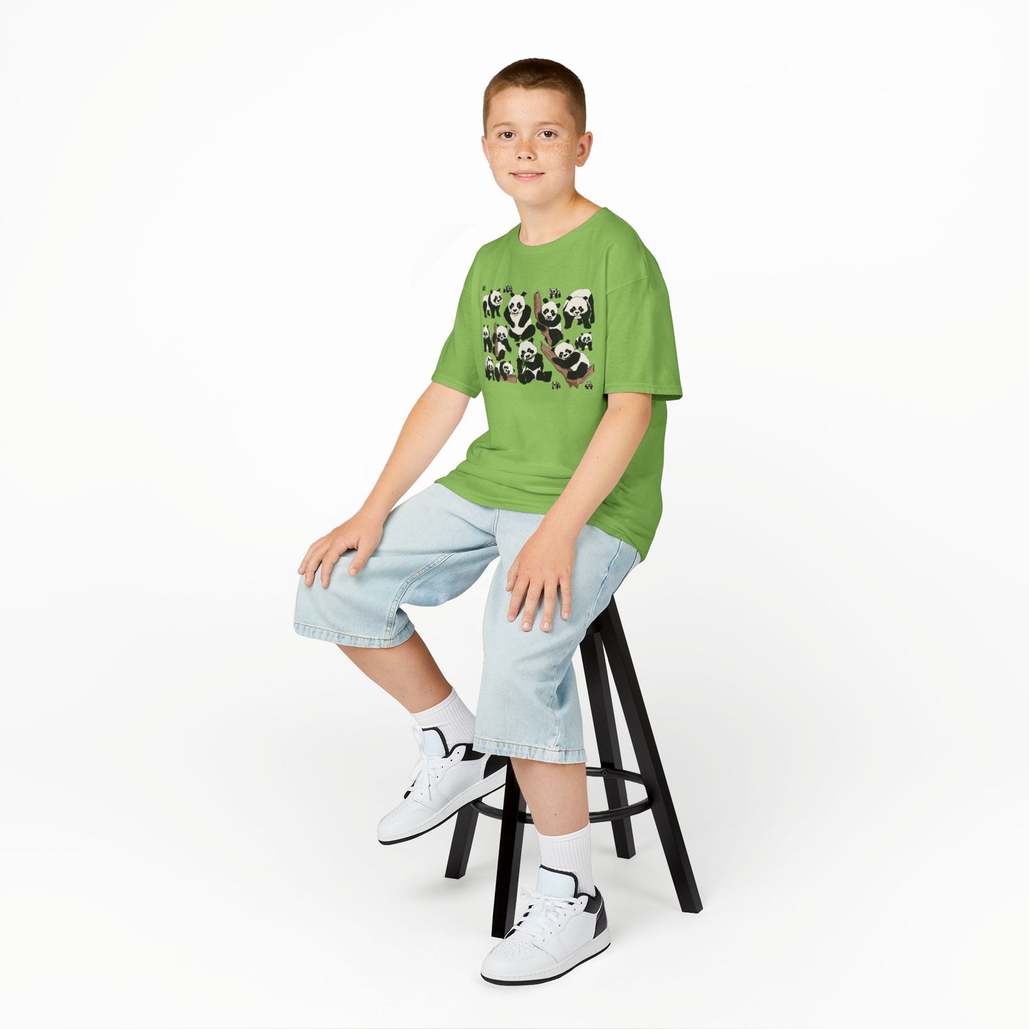 Panda Paradise Kids Tee, Cute Animal T-Shirt, Children's Gift, Birthday Present, Summer Wear, Eco-Friendly Fashion