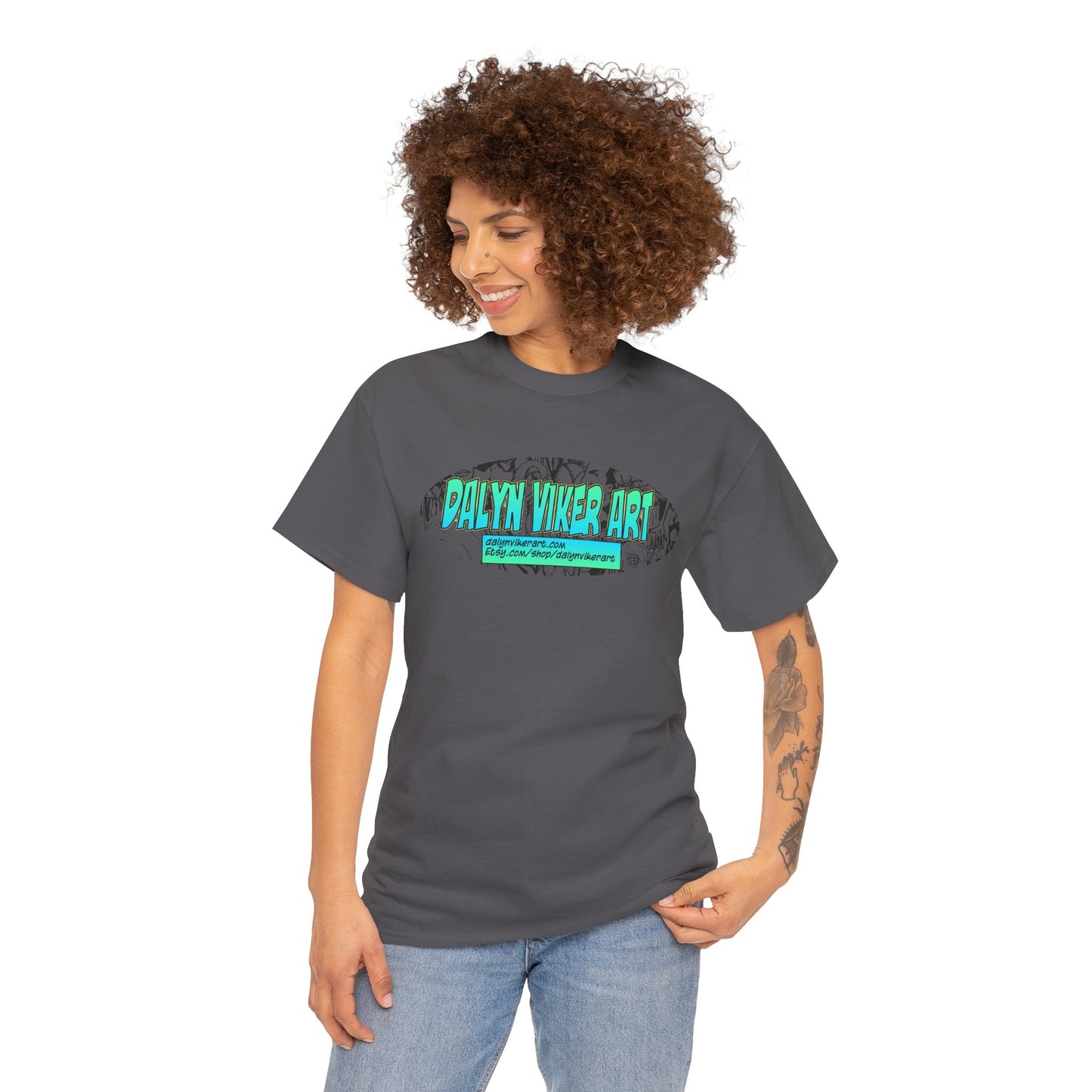 Dalyn Viker Art Logo - Artistic Unisex Tee with Abstract Design, Cool Graphic Shirt for Art Lovers, Perfect Gift for Creatives, Casual Wear, Summer Essential