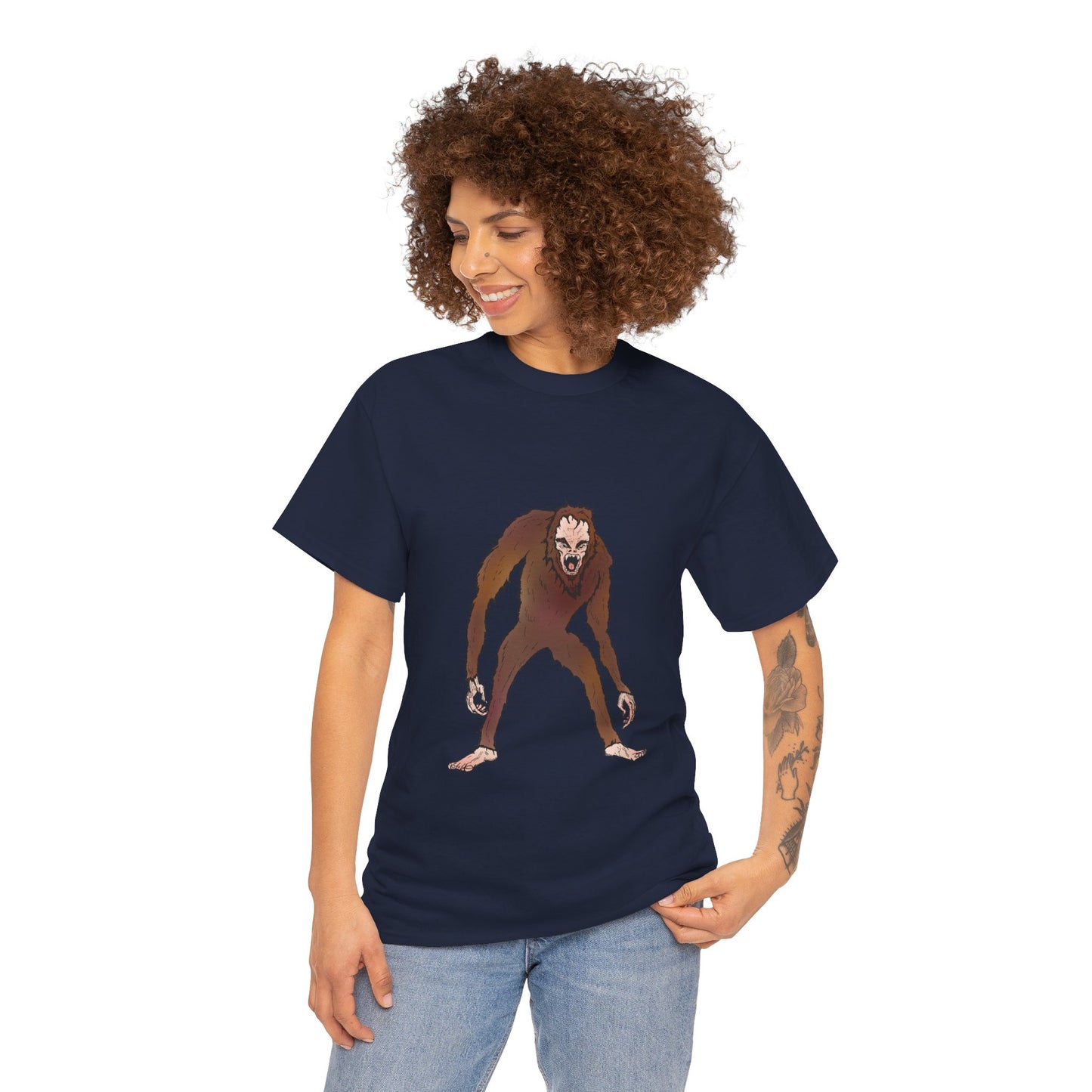 Bigfoot Sketch T‑Shirt — Retro Sasquatch Graphic Tee
