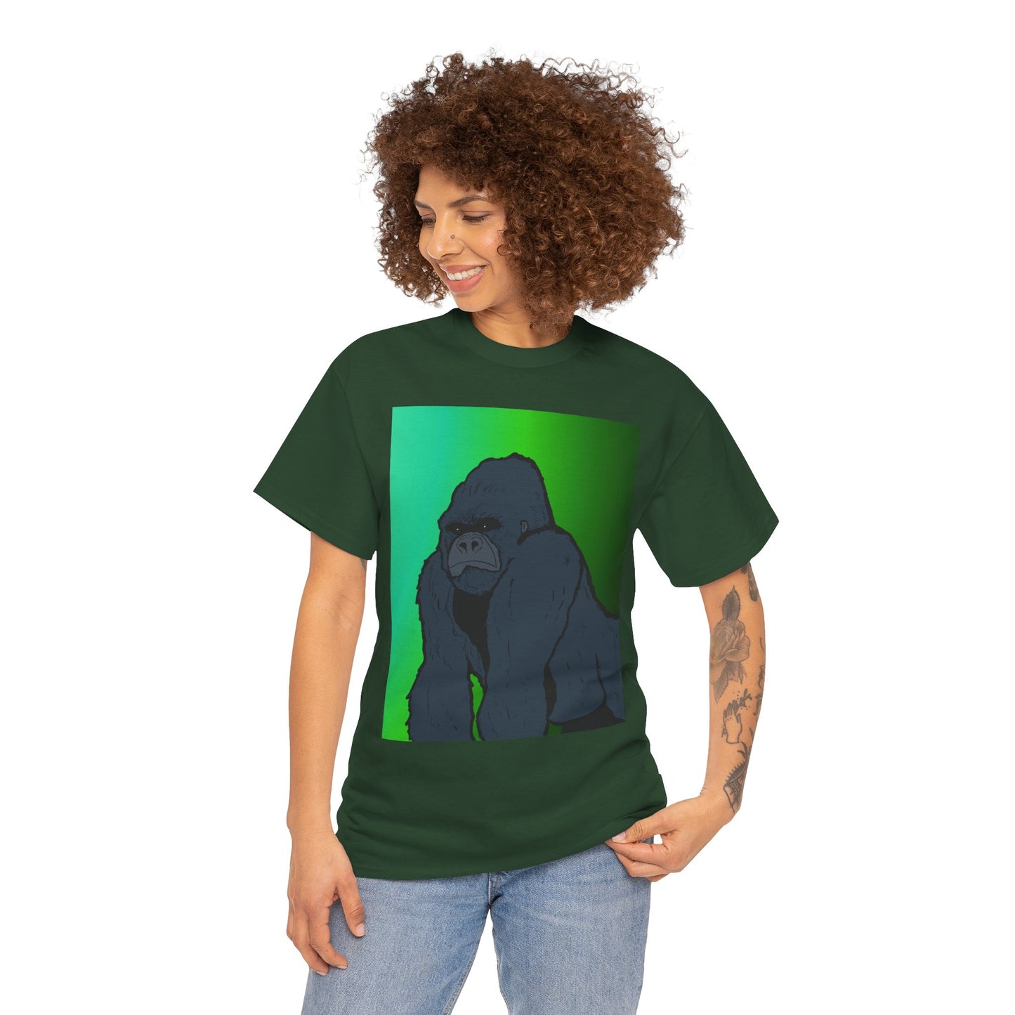 Gorilla Portrait Tee – Graphic Ape Illustration T-Shirt