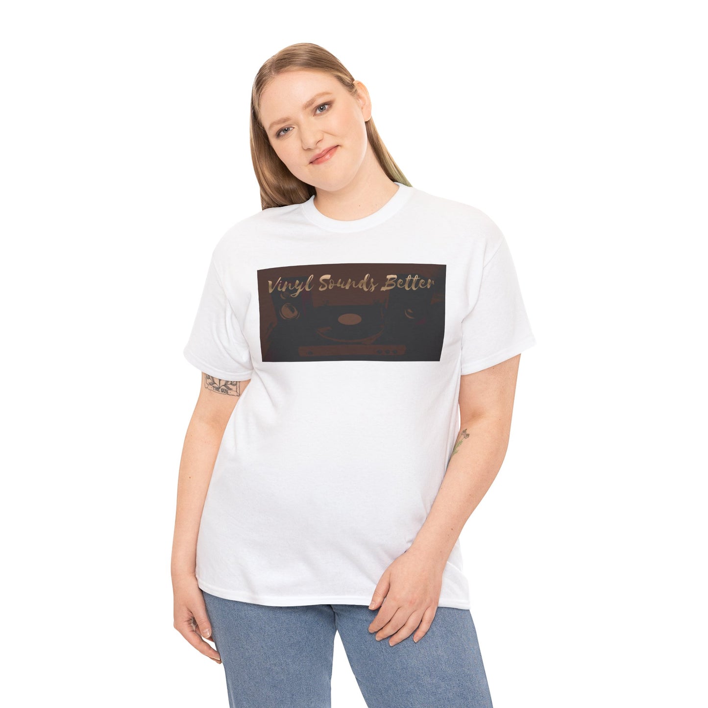 Vinyl Sounds Better T-Shirt — Retro Record Player Tee for Music Lovers