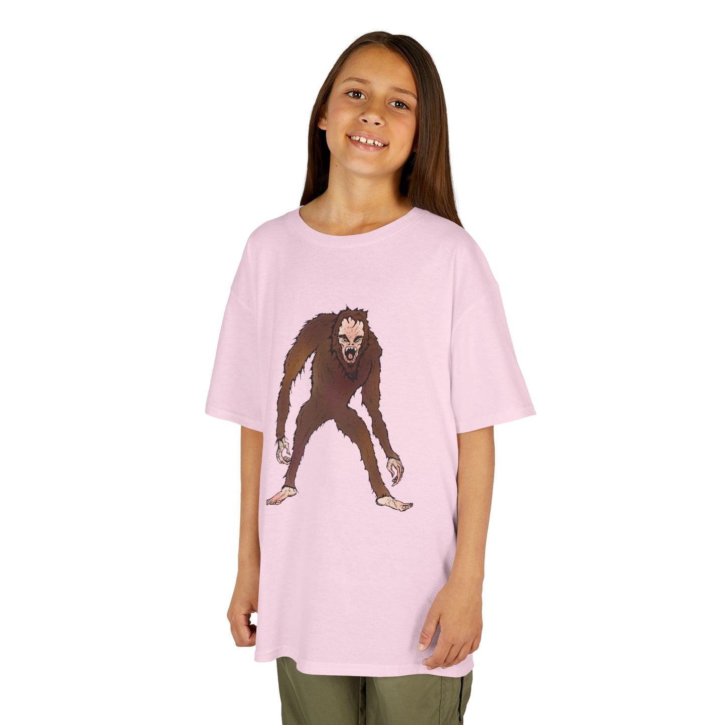 Kids Tee — Playful Sasquatch/Yeti Monster Graphic