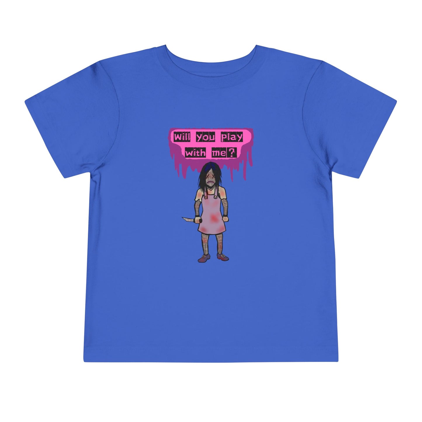 Toddler Tee - Evil Doll - Will You Play With Me