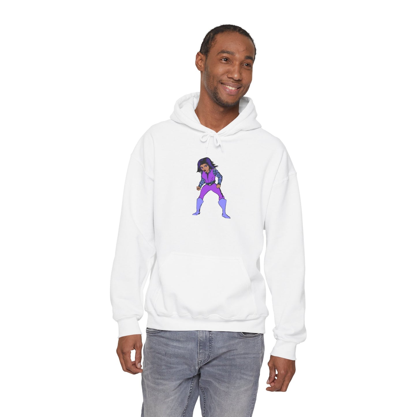 Funky Superhero Hoodie: Unisex Sweatshirt, Cozy Gift for Cartoon Lovers, Perfect for Comfy Days, Great for Halloween