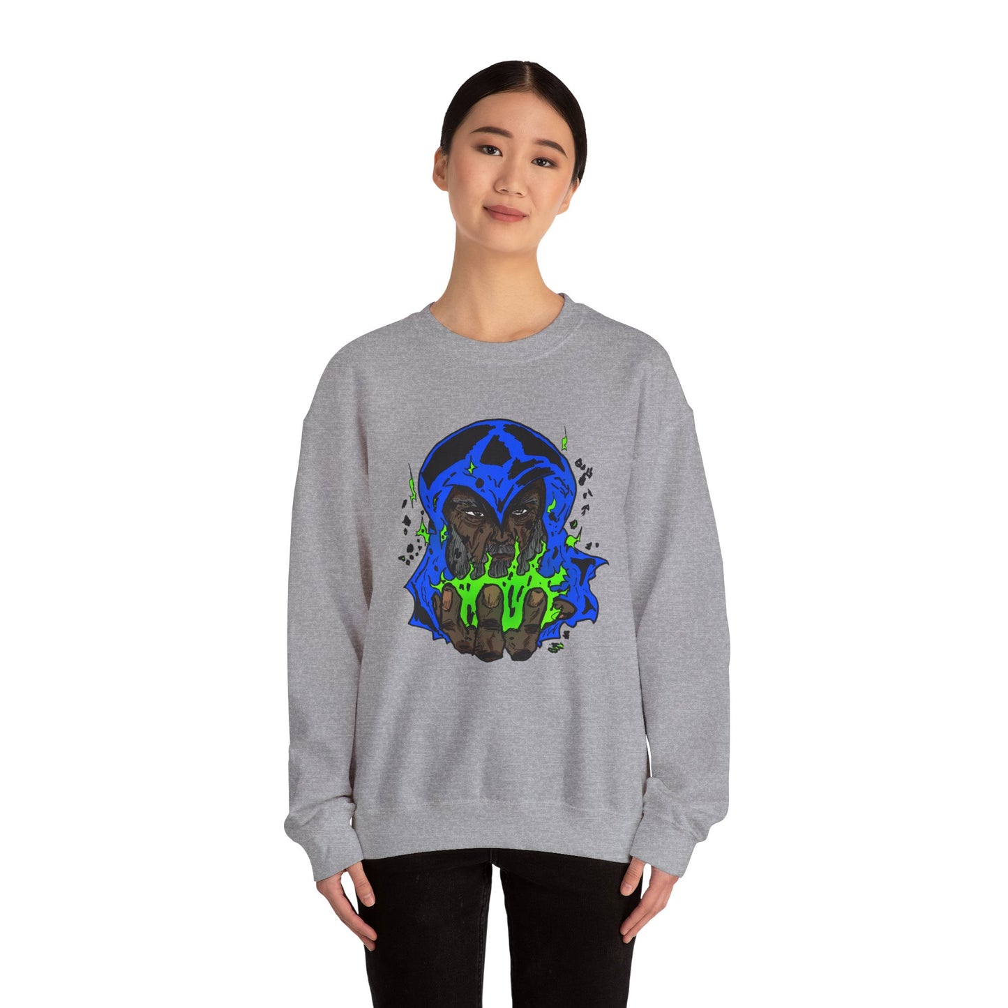 Cosmic Wizard Mystical Graphic Sweatshirt
