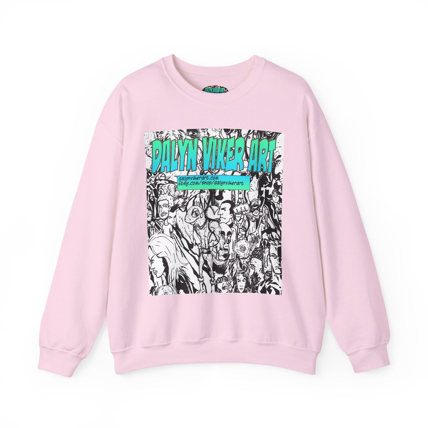 Graphic Art Crewneck Sweatshirt - Dalyan Viker Art Edition