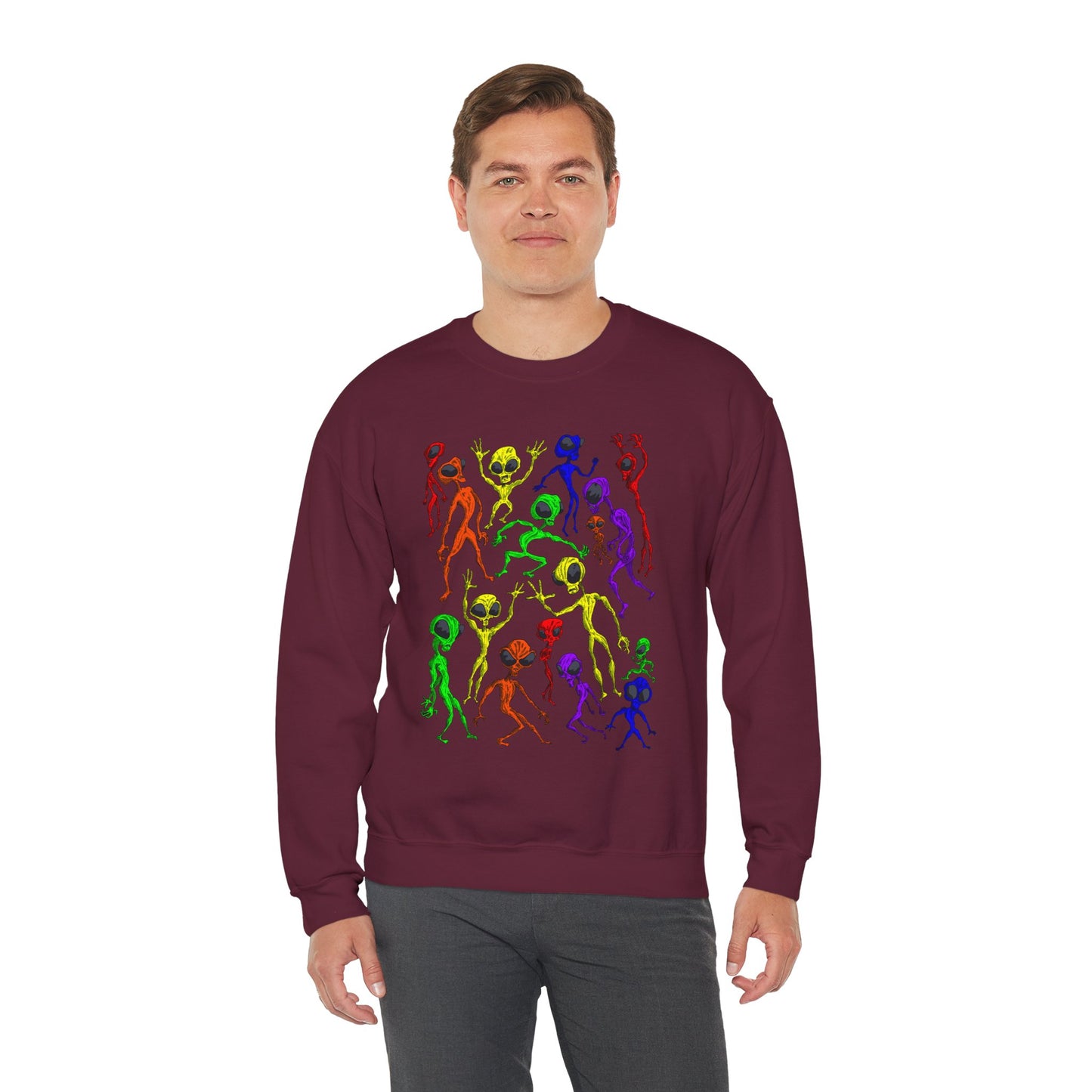 Alien Dance Party Crewneck Sweatshirt