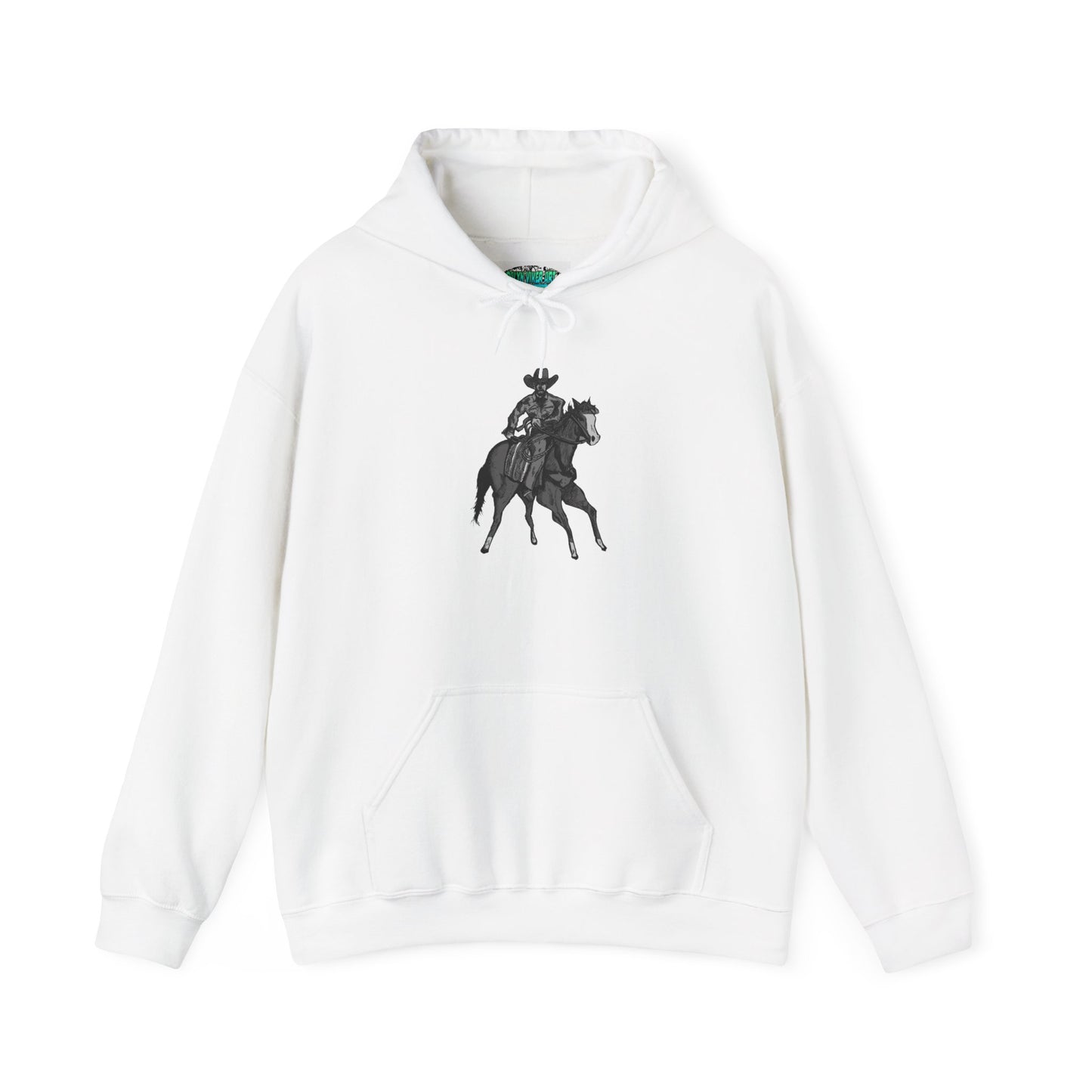 Horseback Rider Silhouette Hoodie – Western Equestrian Graphic Sweatshirt