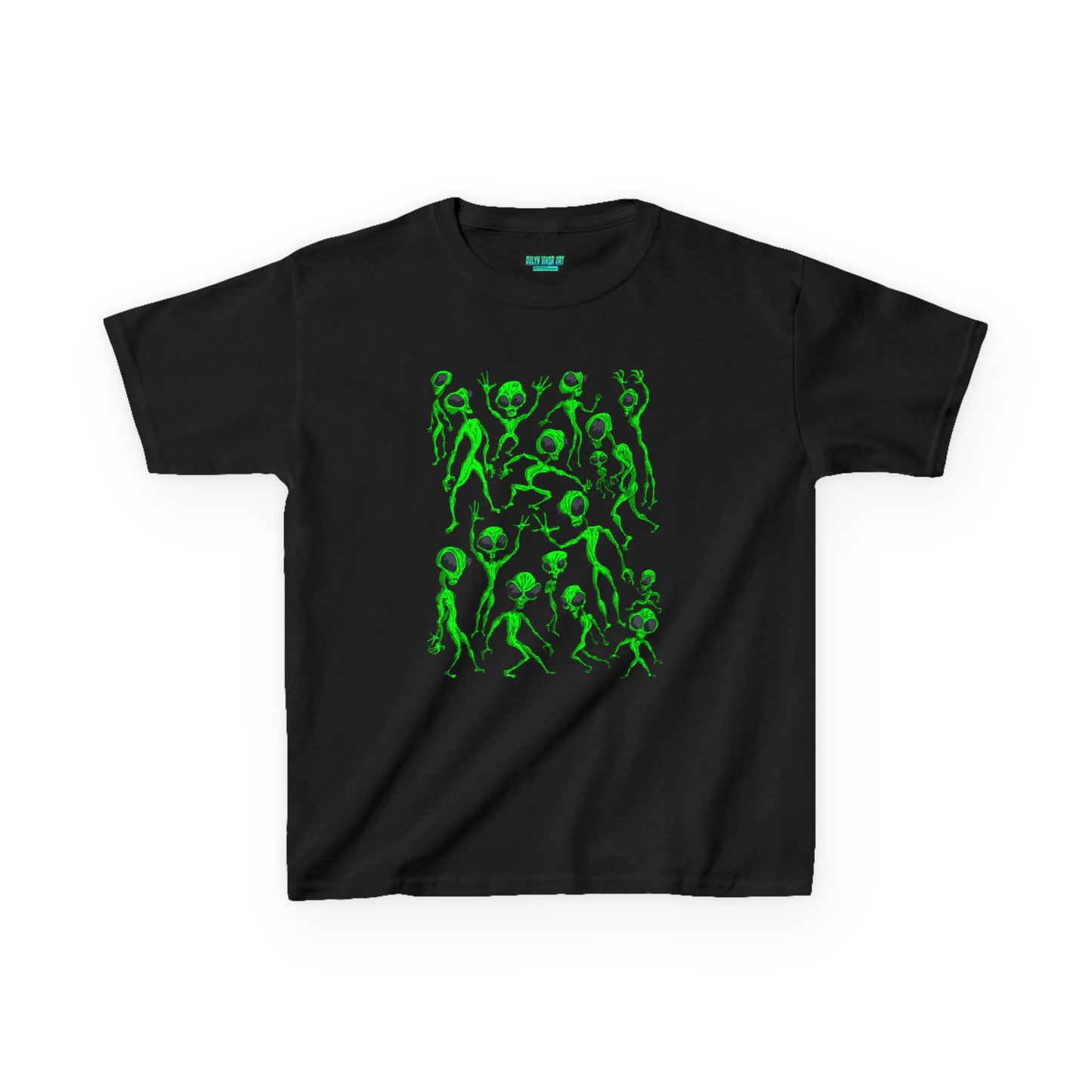 Kids Alien Dance Party T‑Shirt — Fun Green Alien Graphic Tee for Children