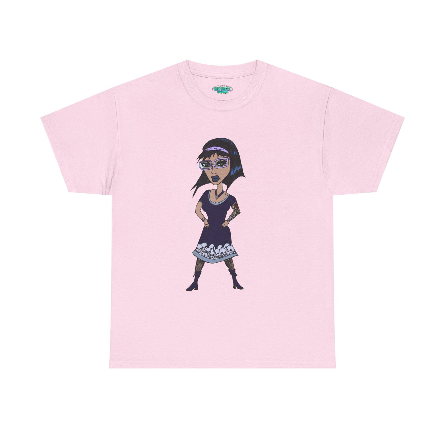 Gothic Doll T-Shirt — Retro Vampire Girl Graphic Tee