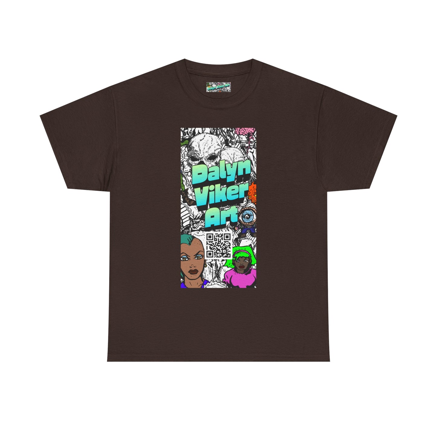 Graphic Art T-Shirt — "Dalyn Viker Art" Vertical Collage Tee