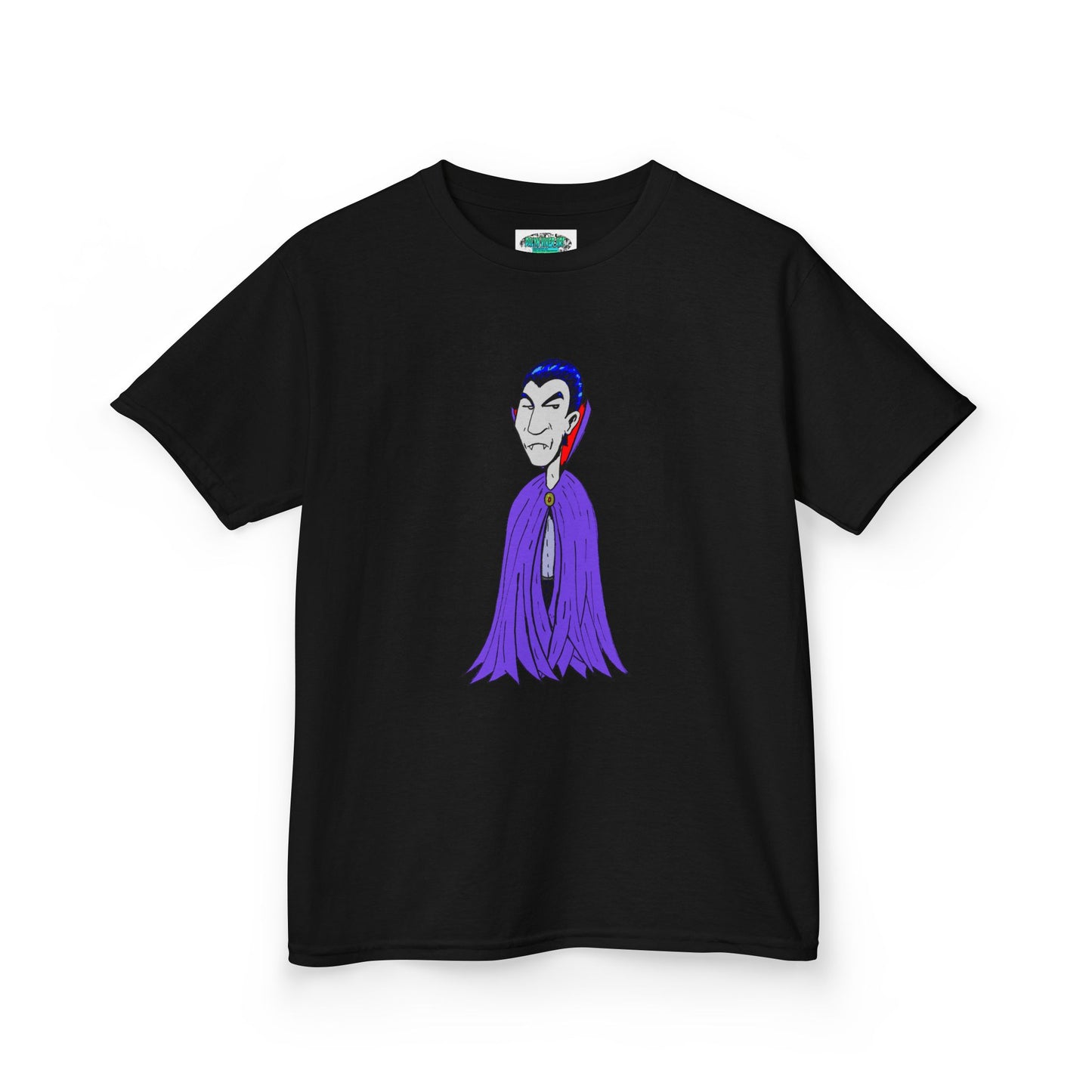 Kids Vampire T-Shirt — Cute Purple Dracula Tee for Halloween