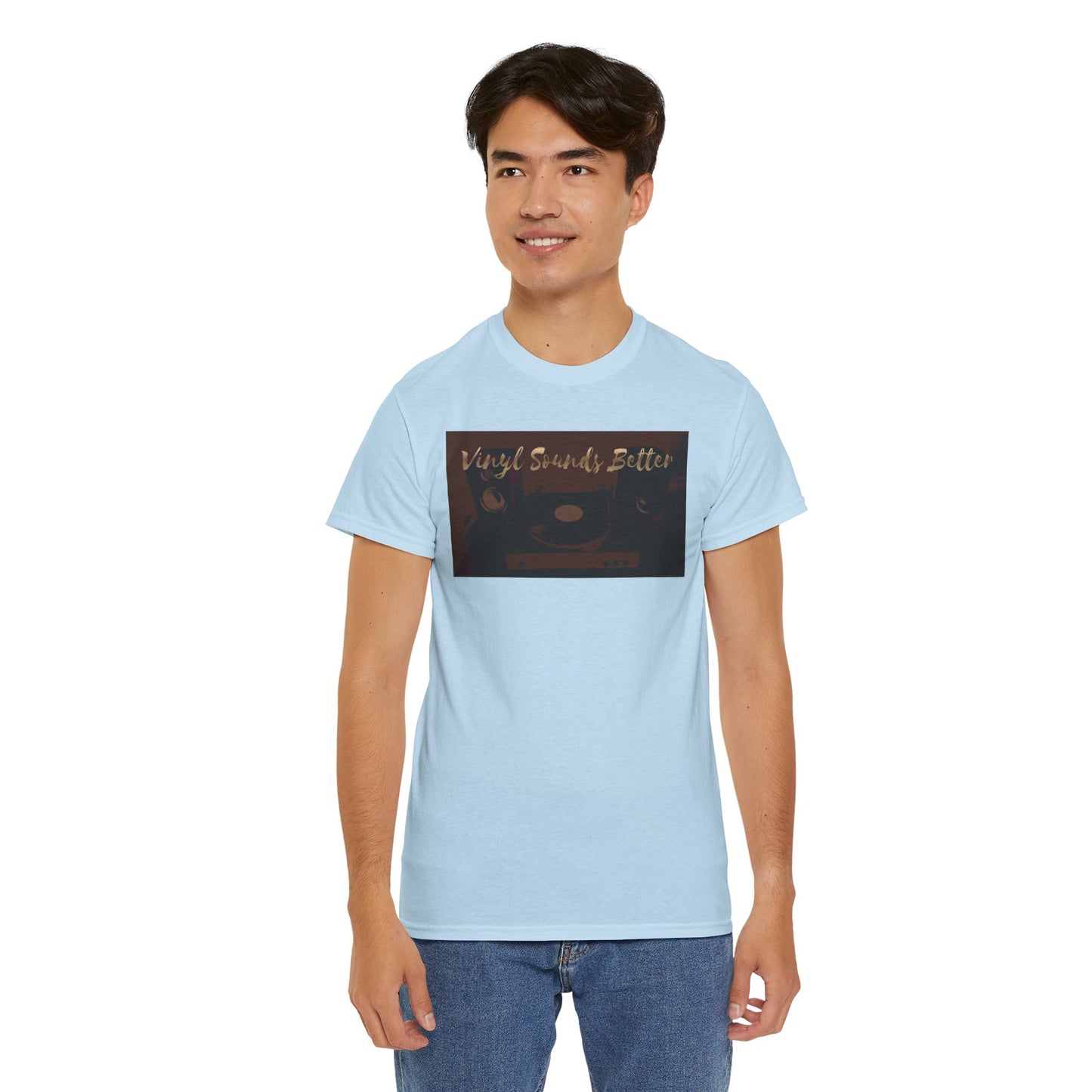 Vinyl Sounds Better T-Shirt — Retro Record Player Tee for Music Lovers
