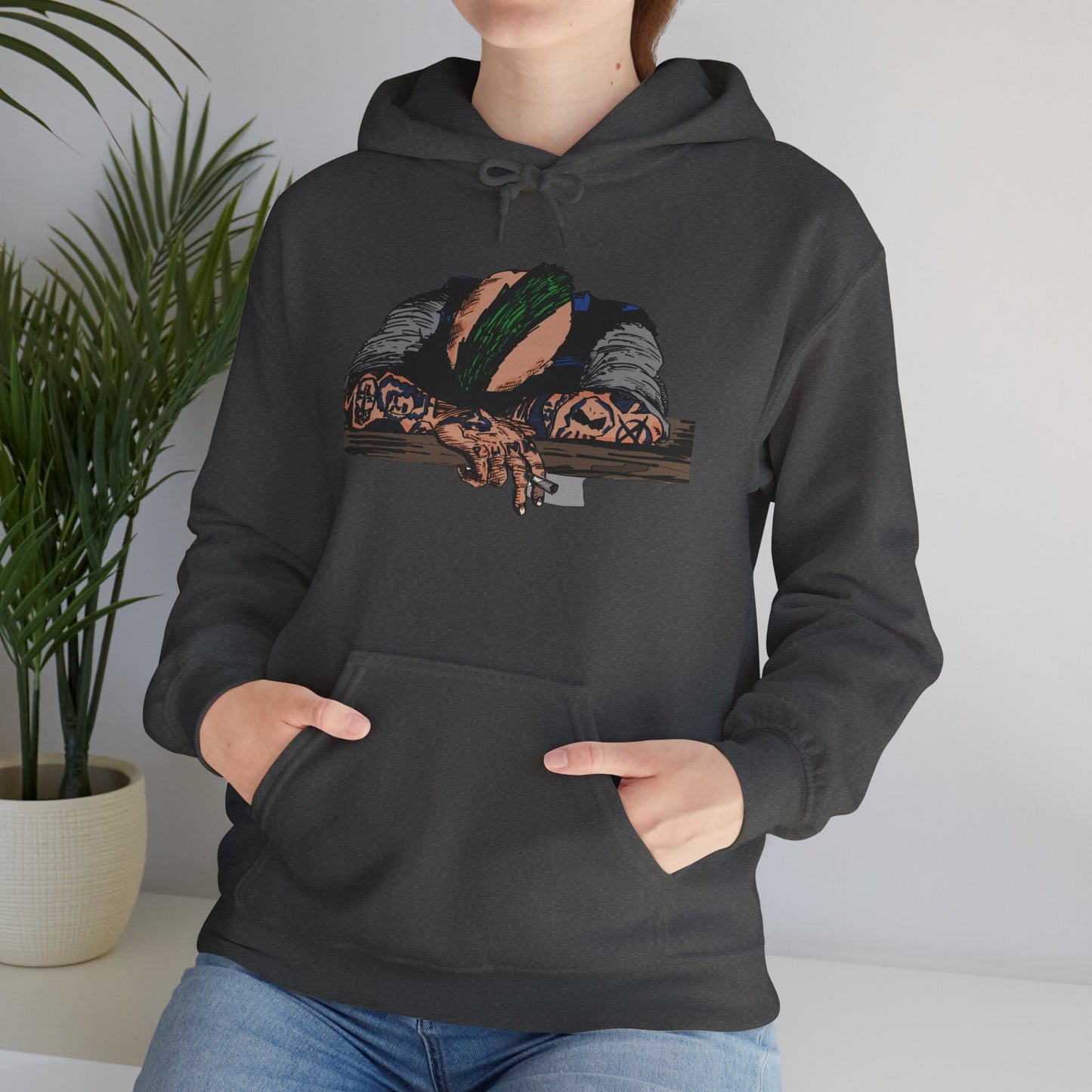 Punk and Done Color Unisex Hooded Sweatshirt, Cozy Streetwear, Unique Gift for Art Lovers, Casual Lounge Wear, Perfect for Fall Fashion