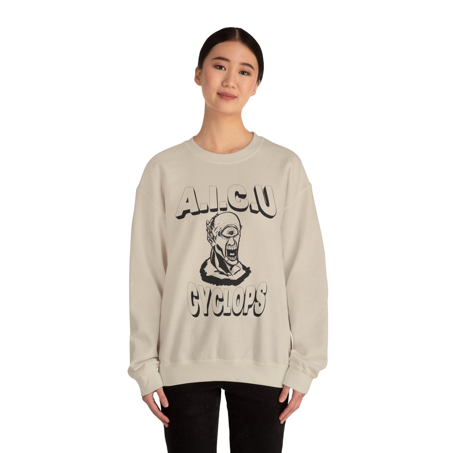 Vintage AICU Cyclops Crewneck Sweatshirt for Unique Style