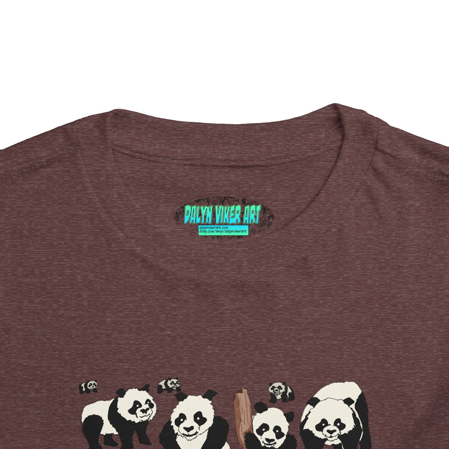 Panda Faces Toddler Tee — Cute Cartoon Panda Print