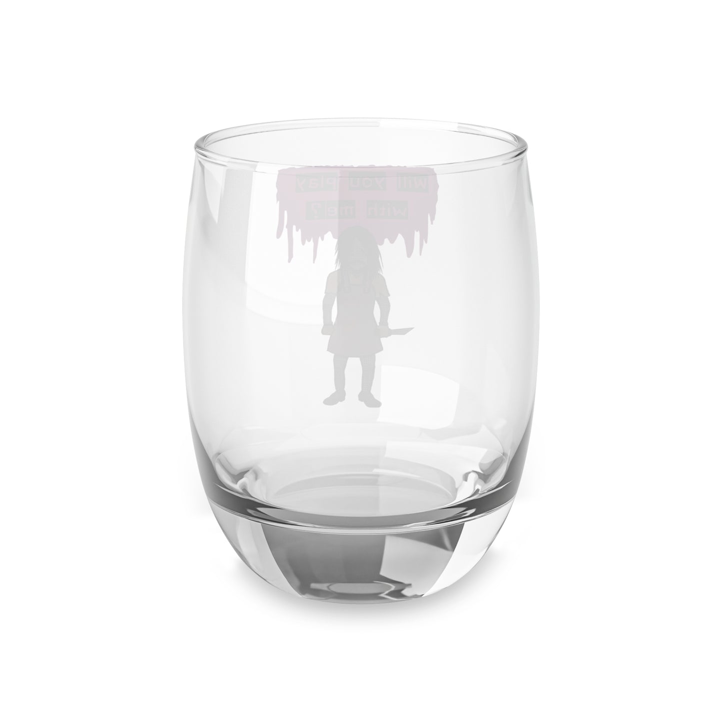 Evil Doll Whiskey Glass, Halloween Drinkware, Unique Gift for Gamers, Fun Home Bar Decor, Playful Spirits Glass, Collectible Glassware