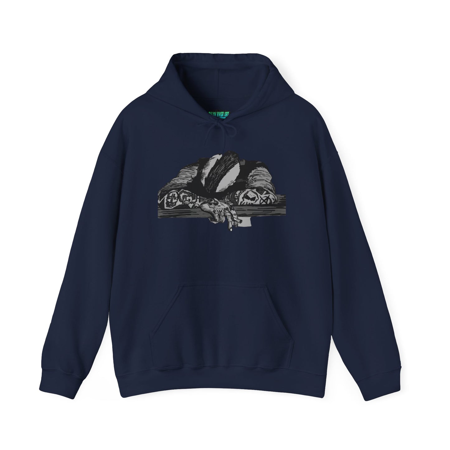 Punk and Done Unisex Hoodie with Artistic Design, Cozy Streetwear, Graphic Sweatshirt for Casual Vibes, Perfect Gift for Any Occasion