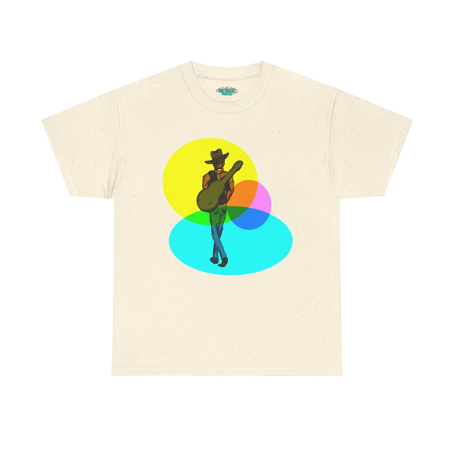 Cowboy Guitar Tee — Colorful Music T‑Shirt