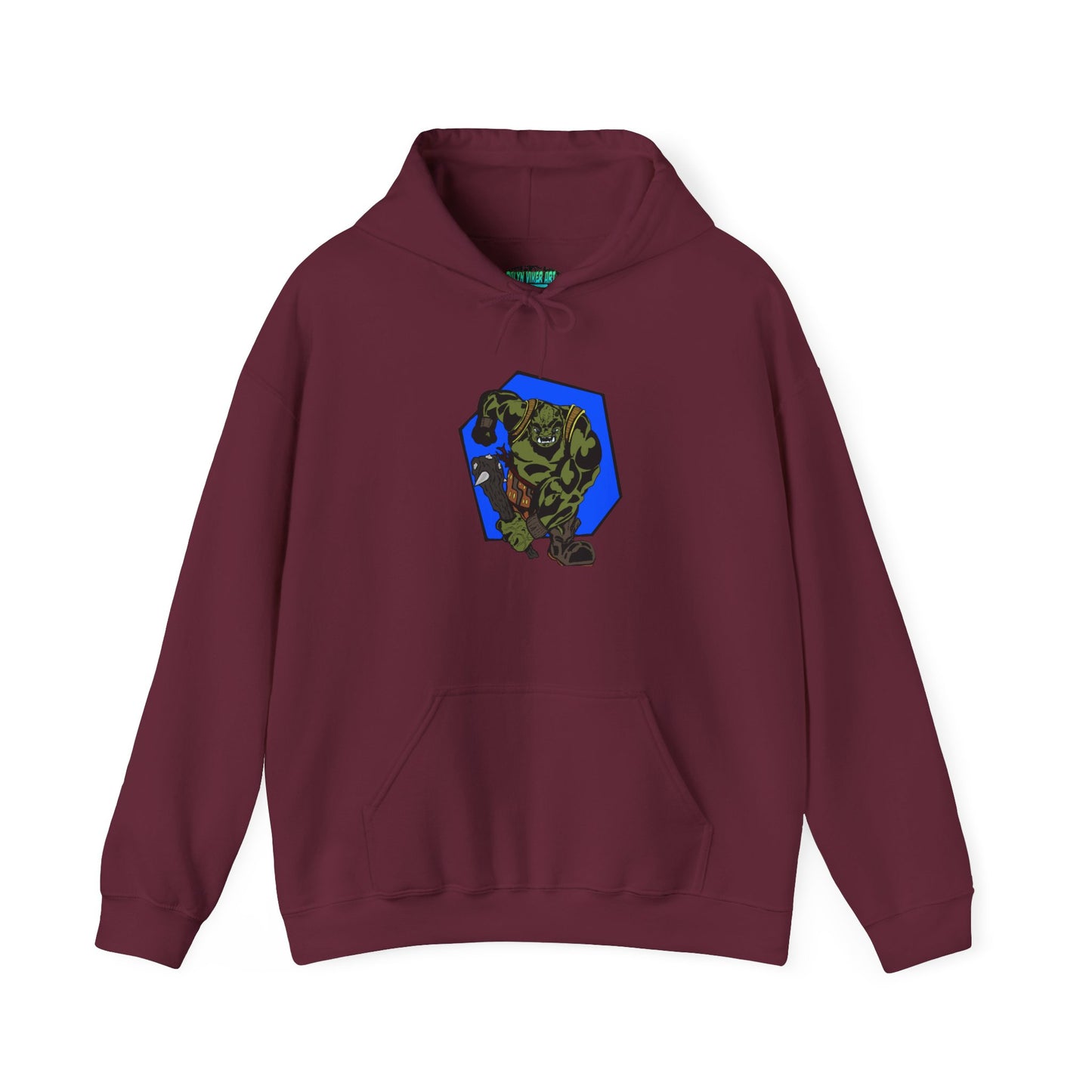 Heroic Monster Hooded Sweatshirt, Cozy Casual, Gift for Gamer, Geek Wear, Unisex Hoodie, Birthday Present, Halloween Style