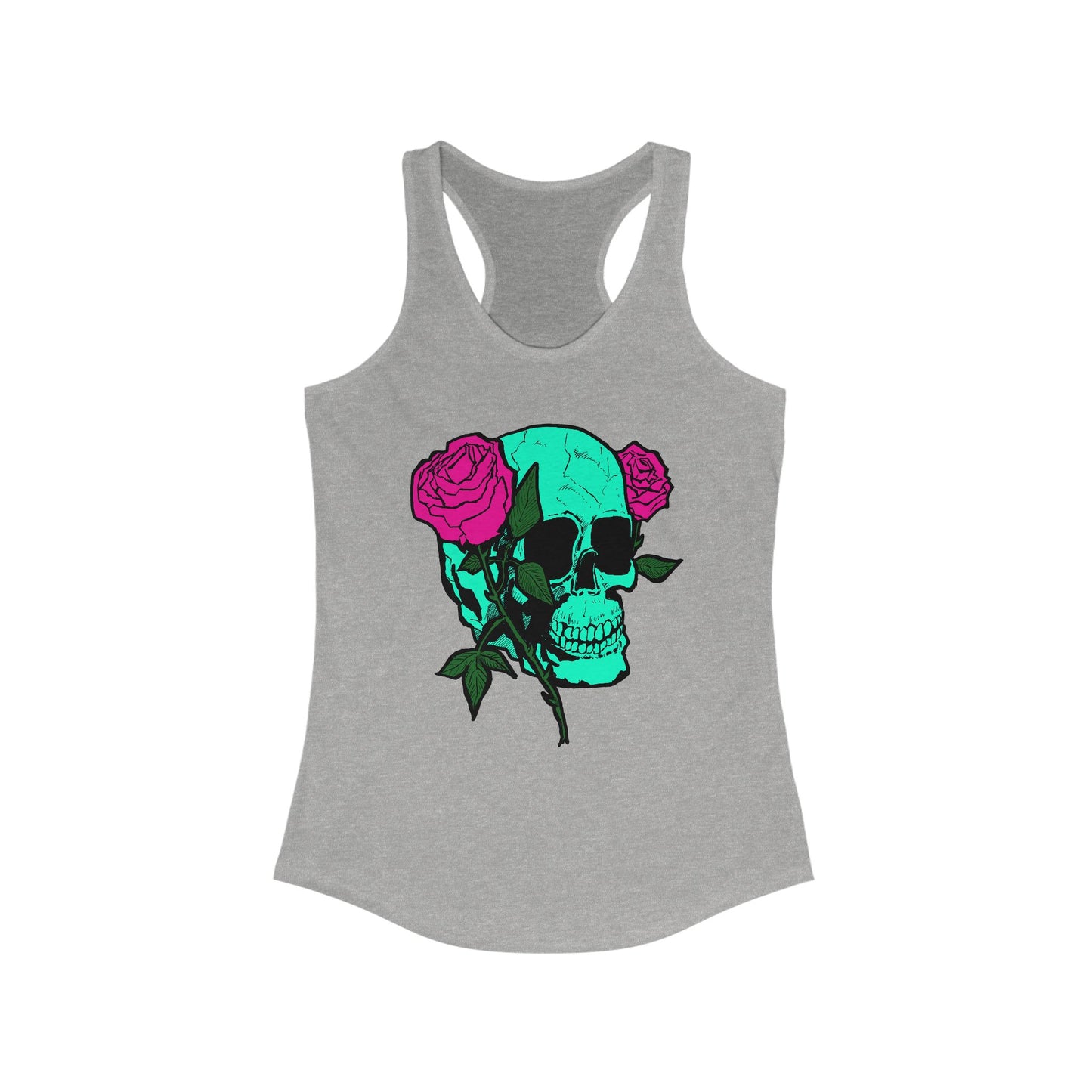 Skull and Roses Tank Top for Women - Ideal Summer Casual Wear