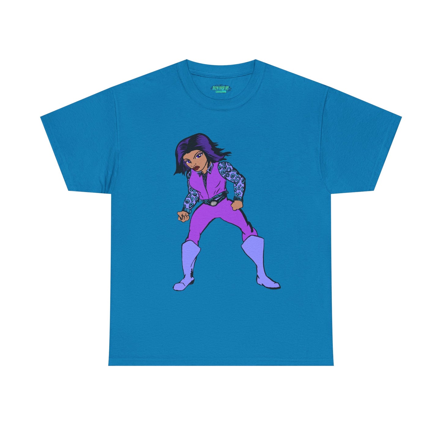 Retro Cartoon Hero Woman Character Unisex Heavy Cotton Tee, Vintage Graphic Tee, Fun T-Shirt, Gift for Fans, Casual Wear, Everyday Tee