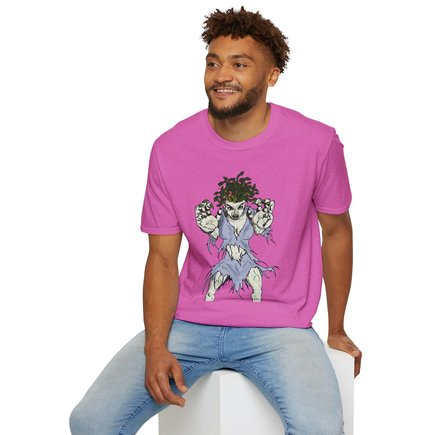 Medusa Assailing Unisex T-Shirt - Mythological Monster Dalyn Viker Art