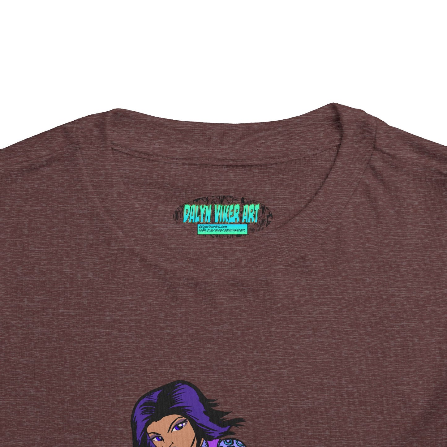 Toddler Tee — Purple Superstar Heroine Graphic Shirt