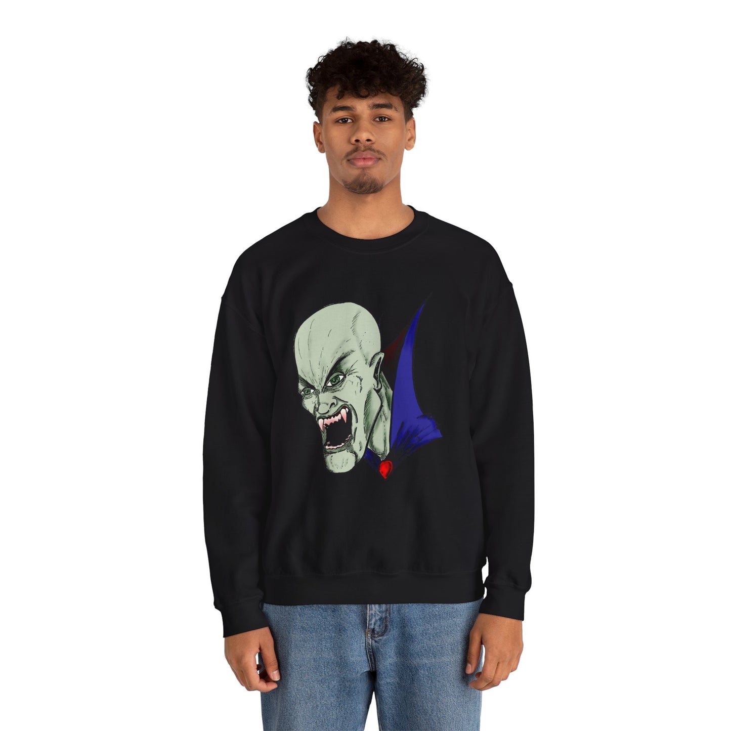 Vampire Graphic Sweatshirt for Halloween