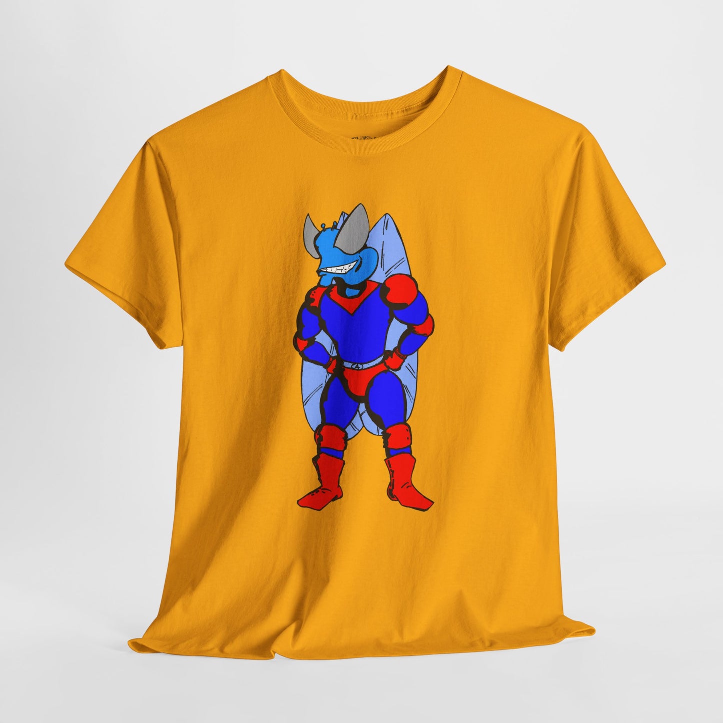 Astro-Fly Hero Graphic Tee - Blue & Red Superhero T-Shirt