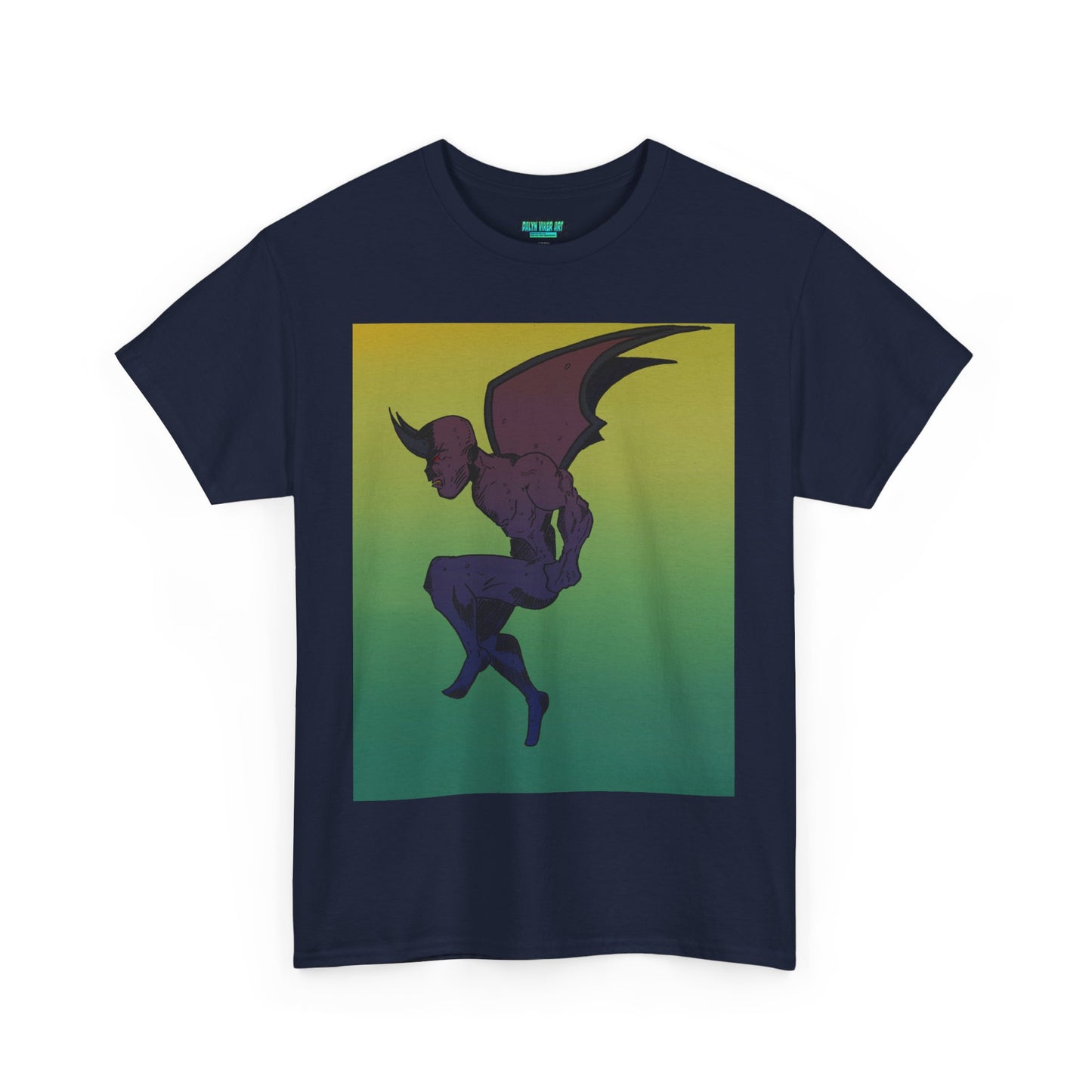 Unisex Heavy Cotton Tee - Artistic Devil Graphic Tee