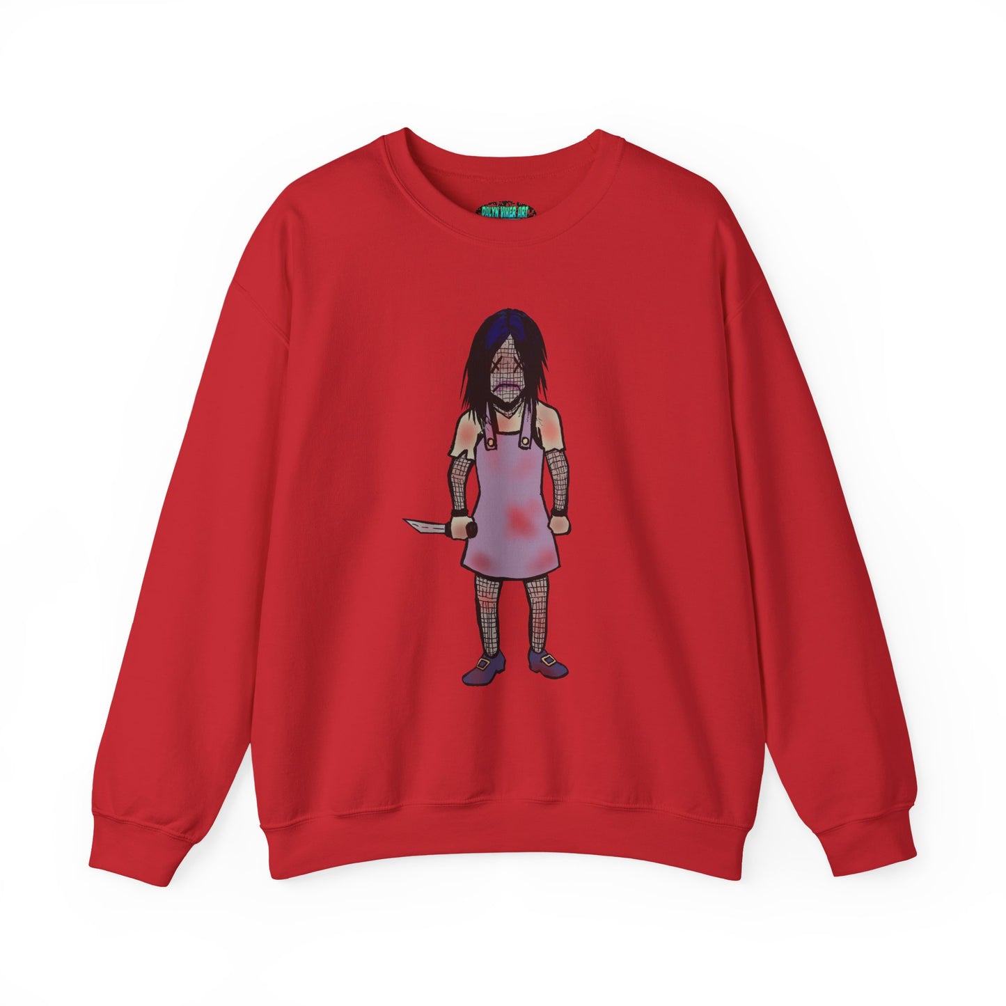 Evil Doll Edgy Graphic Sweatshirt for Unique Style