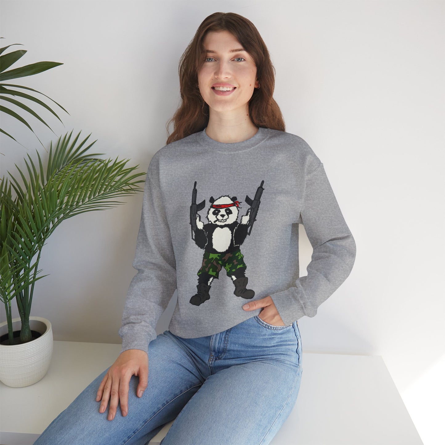 Panda Guns Crewneck Sweatshirt